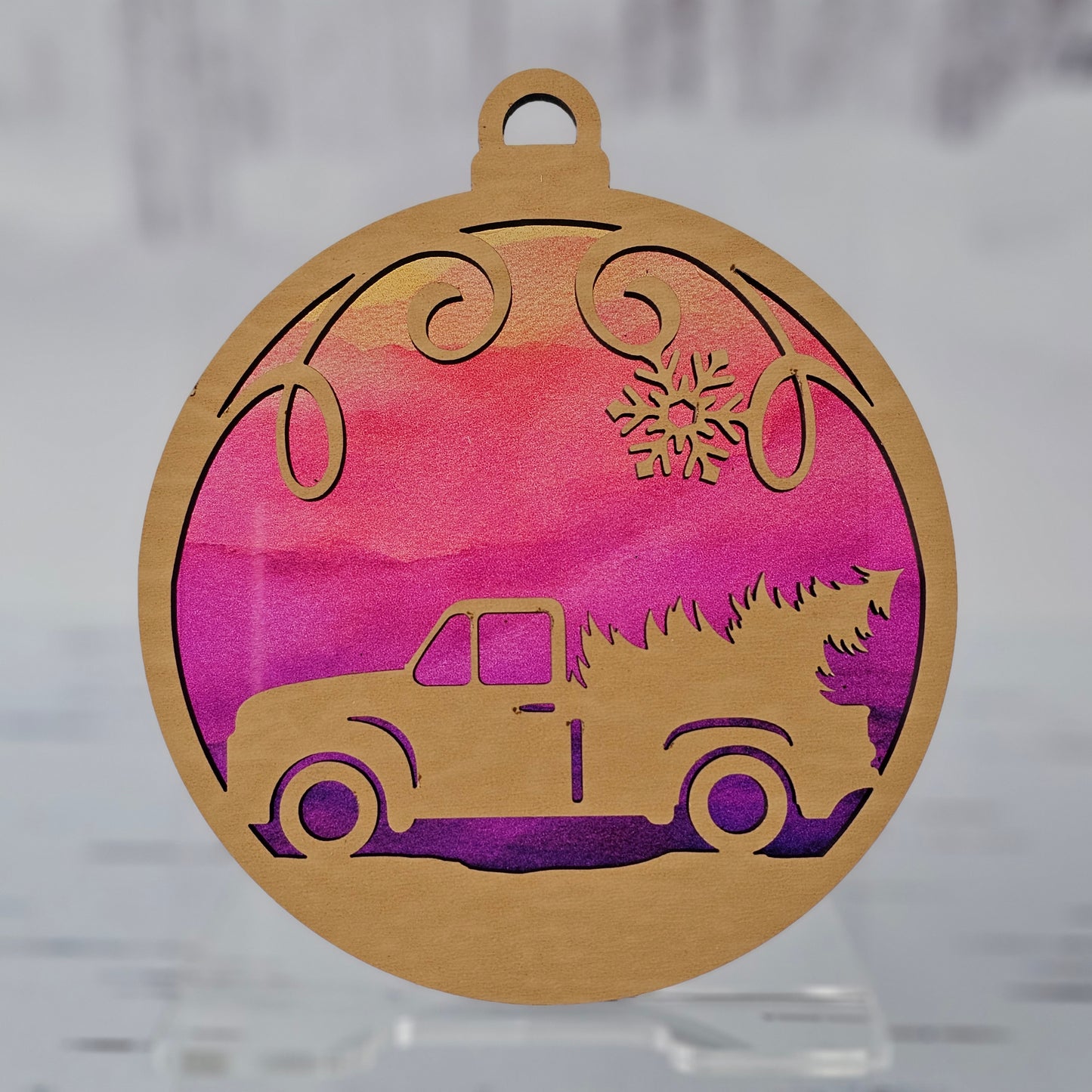 Truck Ornament - Translucent Sunrise