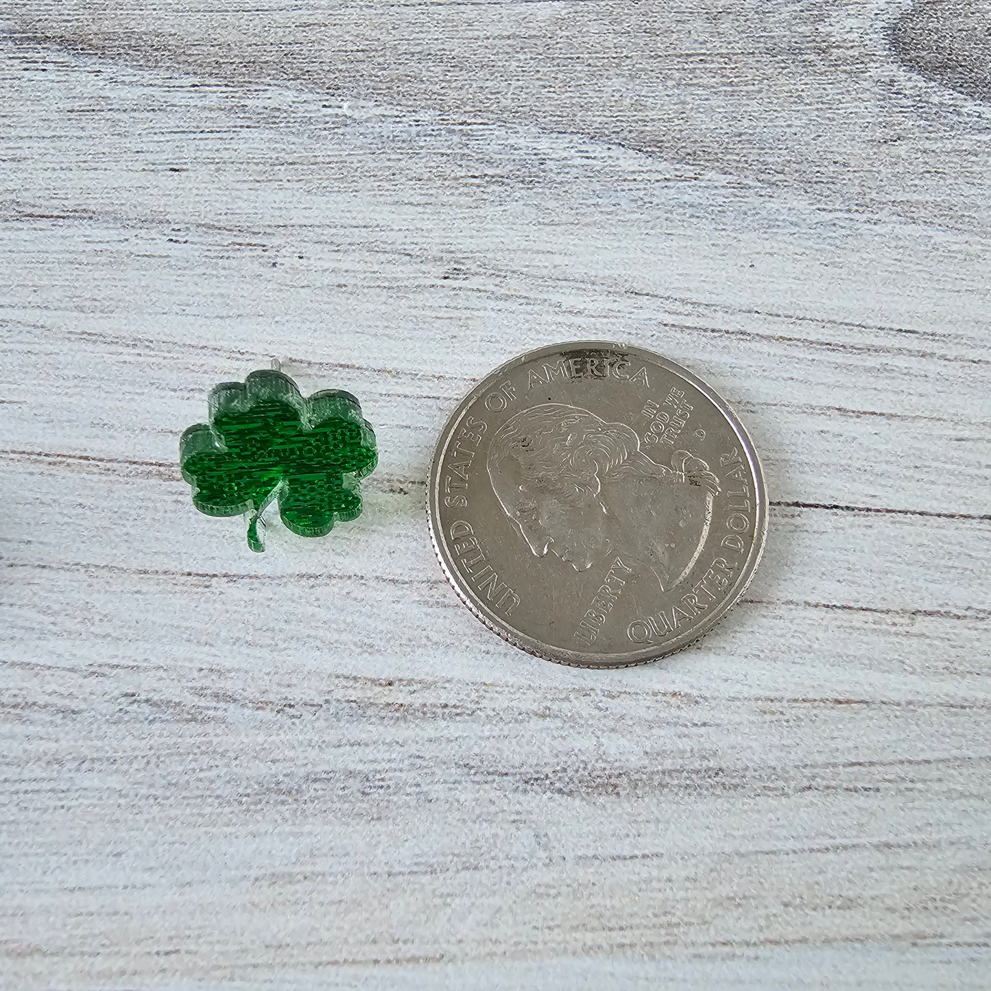 Shimmering Shamrock Stud Earrings