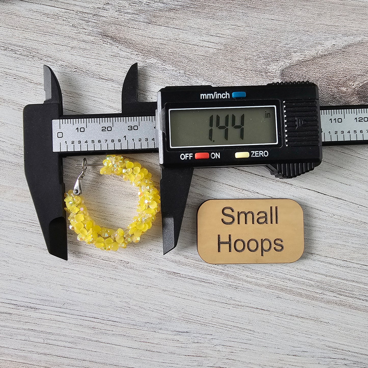 Yellow Super Chunky Glitter Hoops (2 sizes)