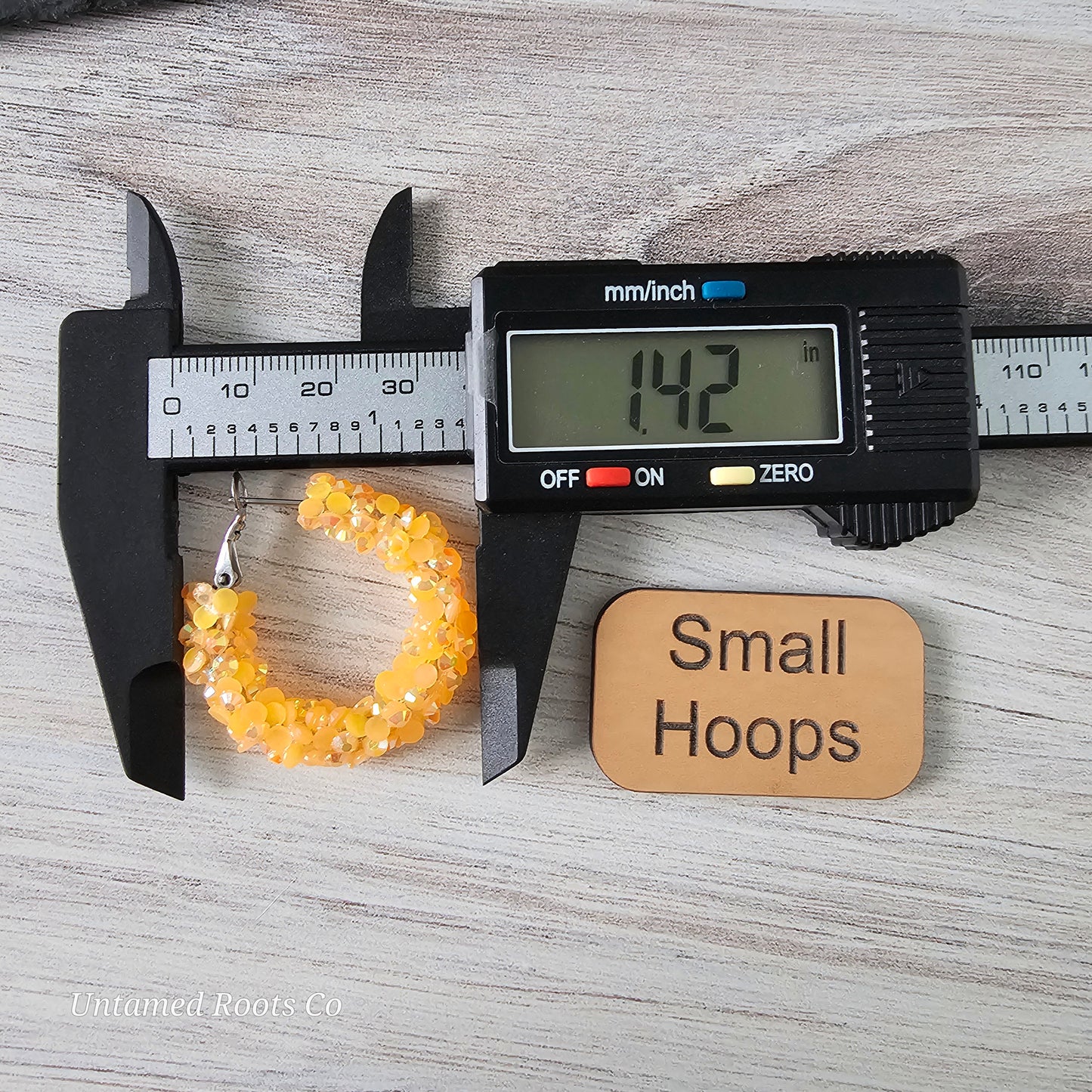 Light Orange Super Chunky Glitter Hoops