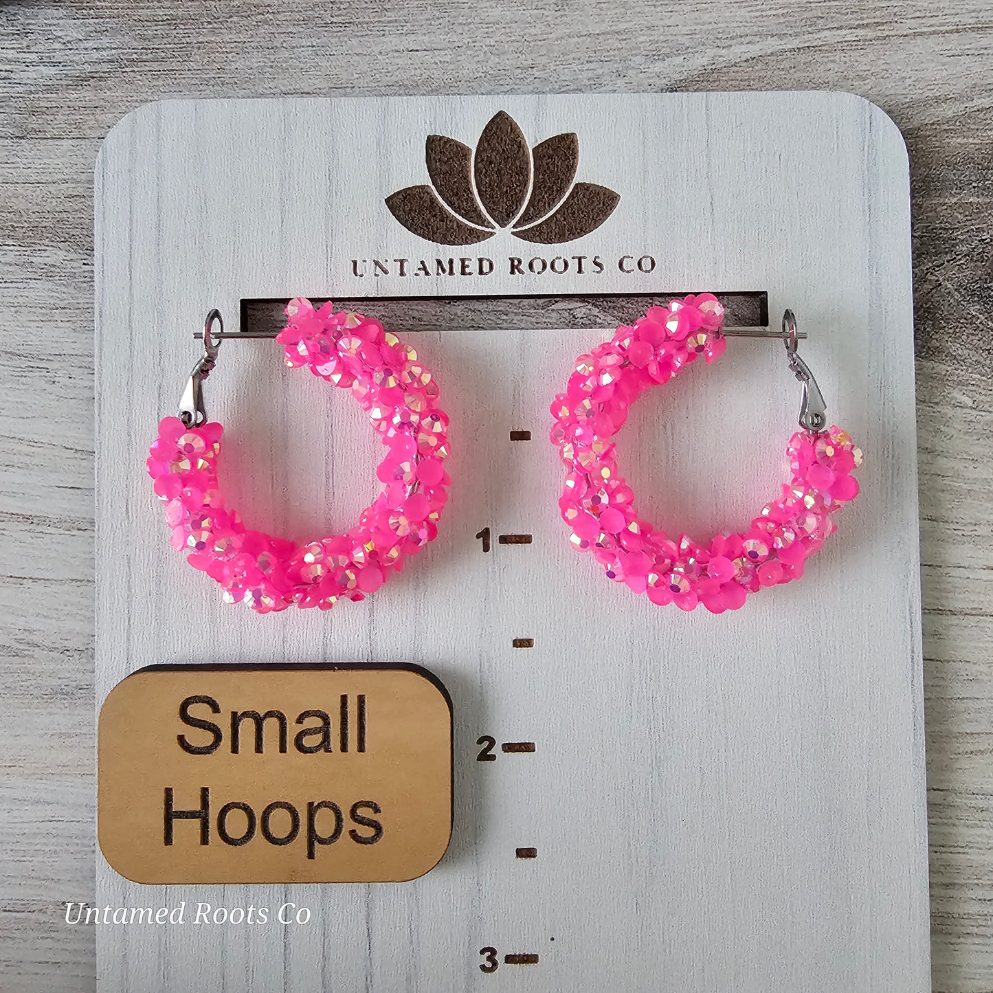 Hot Pink Super Chunky Glitter Hoops (3 sizes)