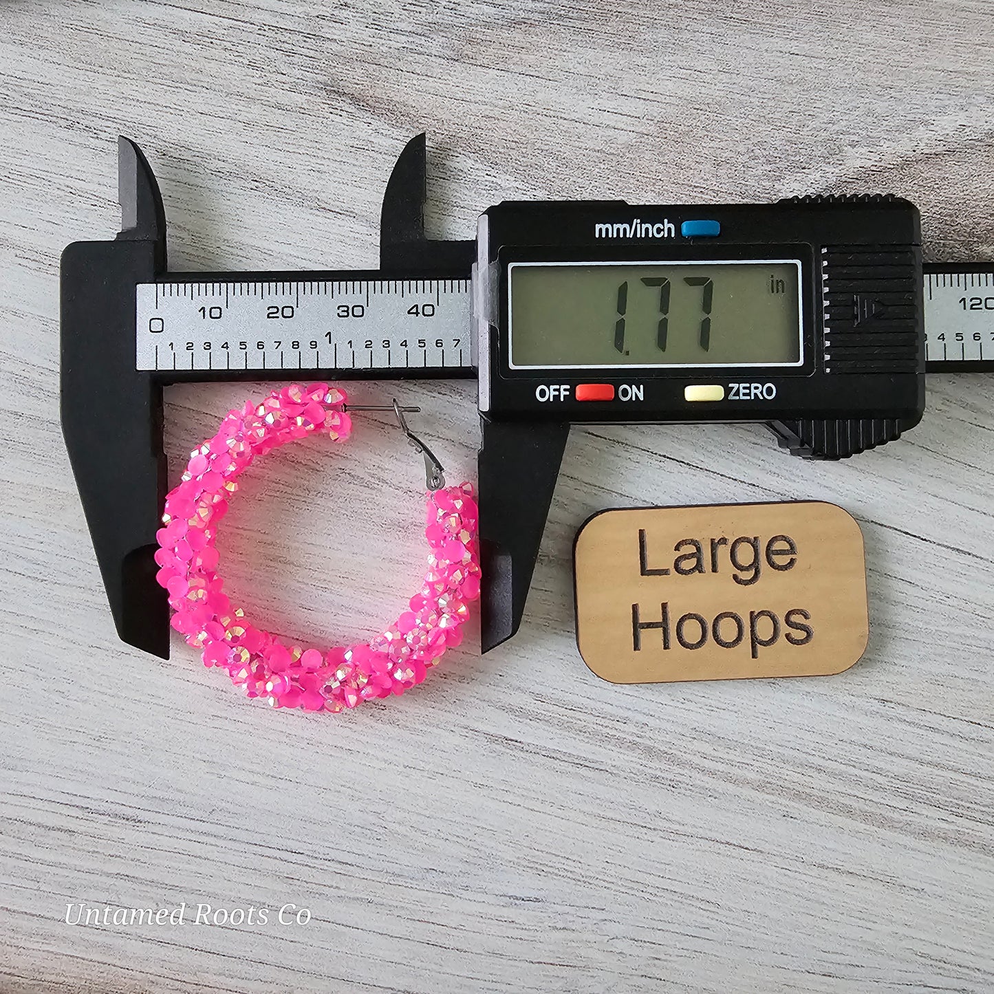 Hot Pink Super Chunky Glitter Hoops (3 sizes)