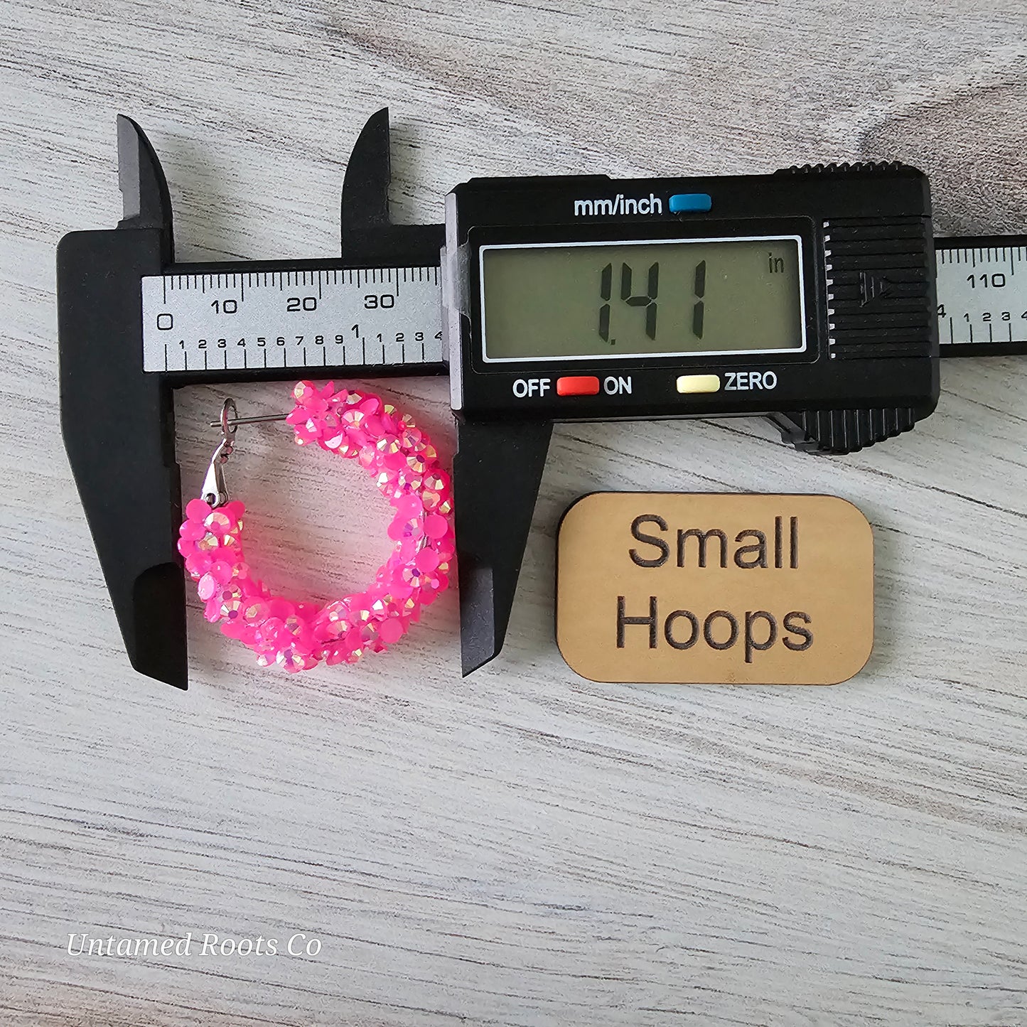 Hot Pink Super Chunky Glitter Hoops (3 sizes)