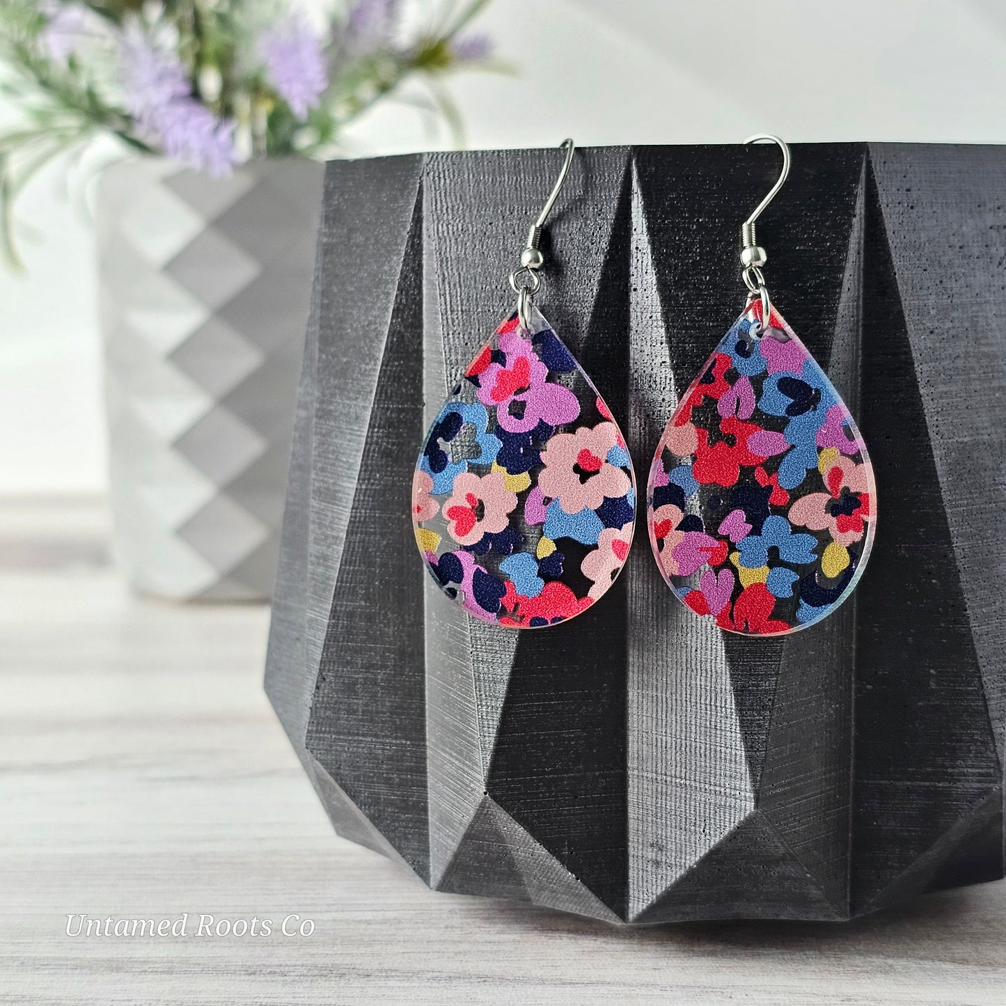 Abstract Floral Earrings (8 styles)