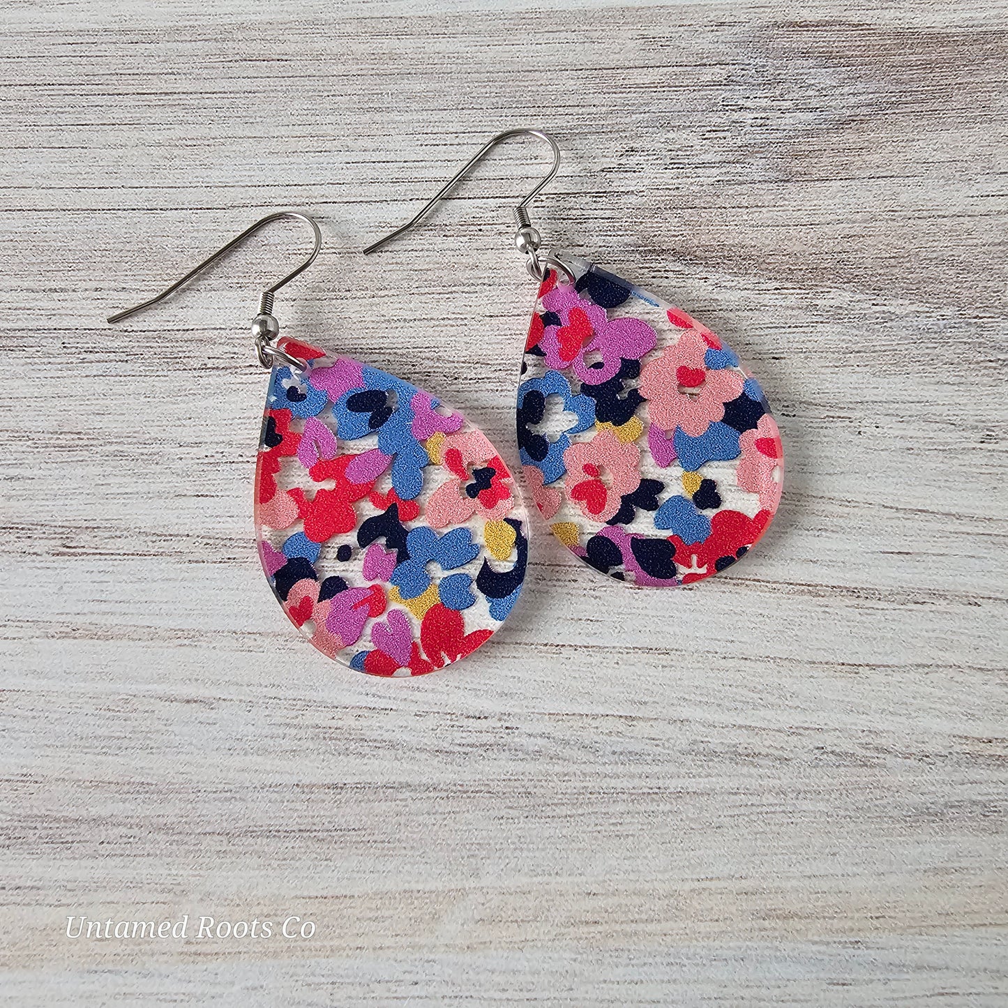 Abstract Floral Earrings (8 styles)