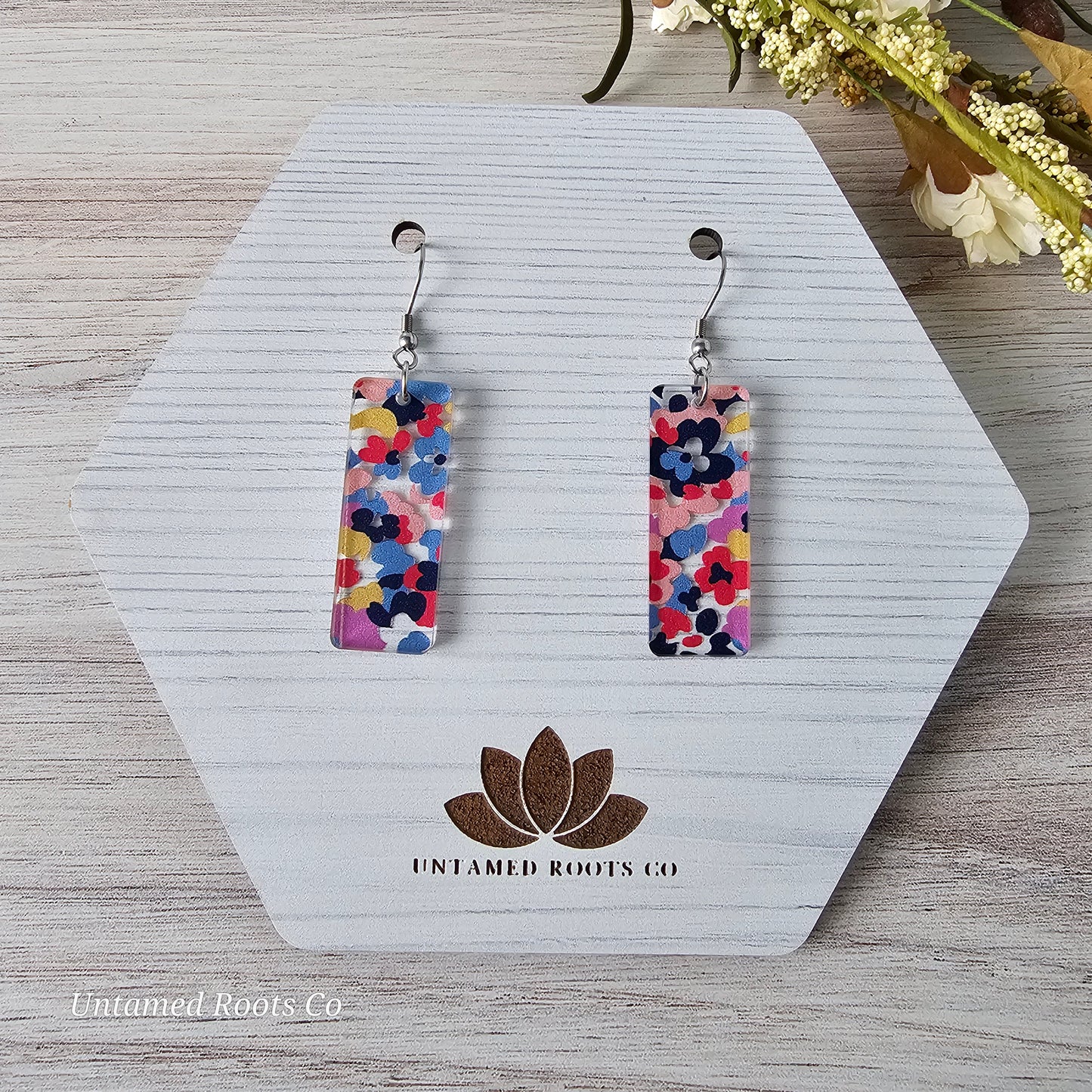 Abstract Floral Earrings (8 styles)