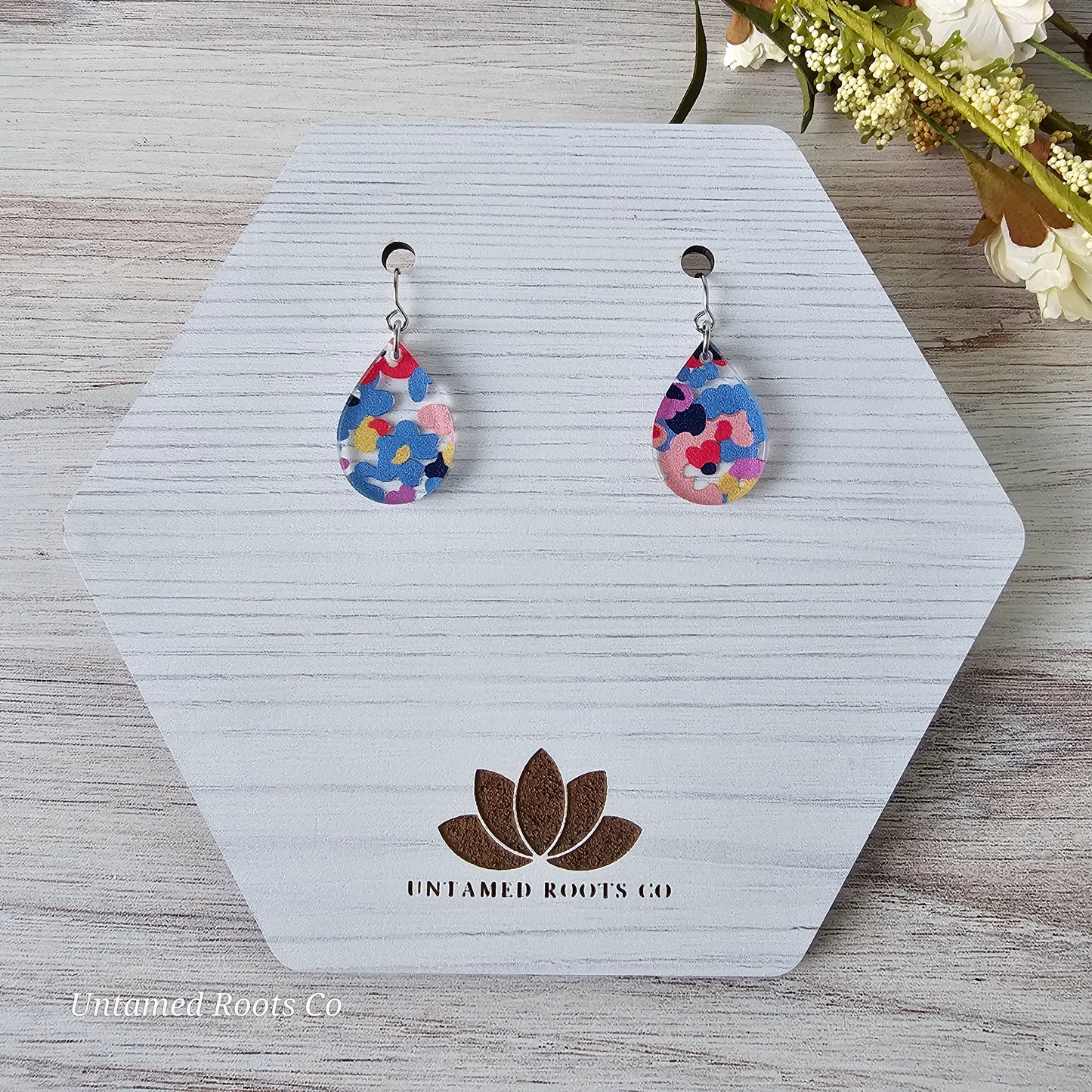 Abstract Floral Earrings (8 styles)