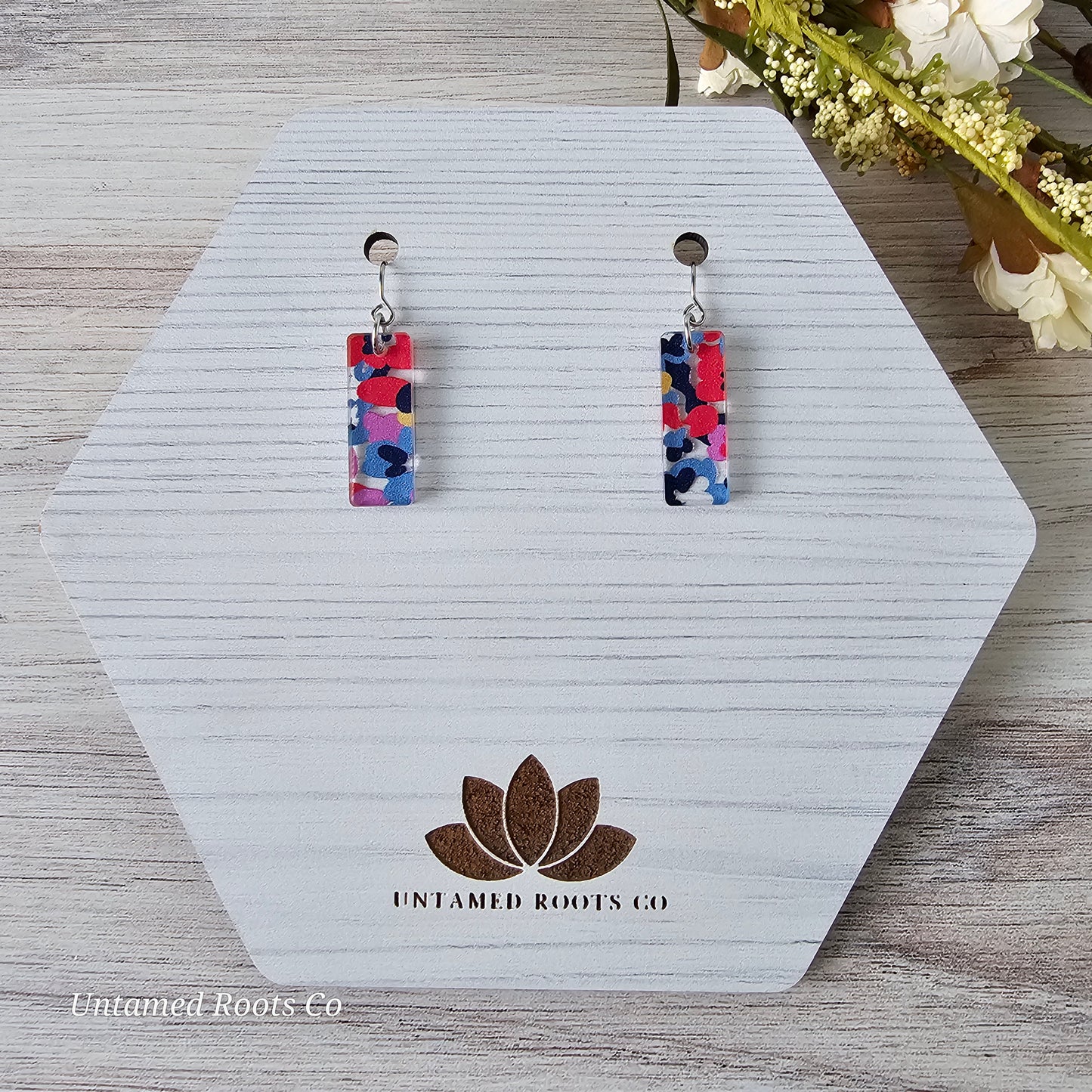 Abstract Floral Earrings (8 styles)