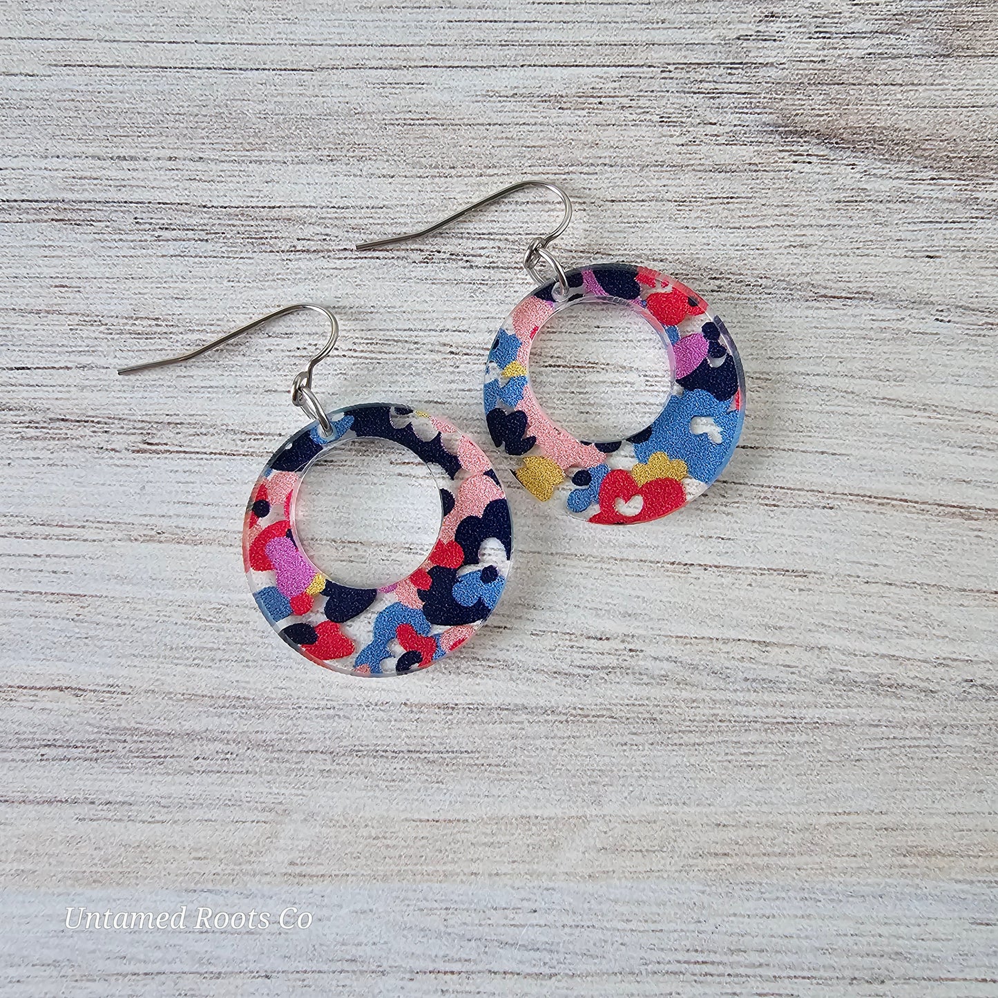 Abstract Floral Earrings (8 styles)
