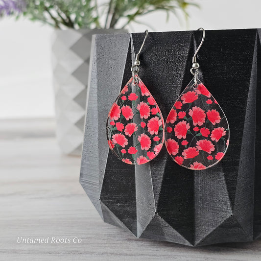 Carnation Print Earrings (8 styles)