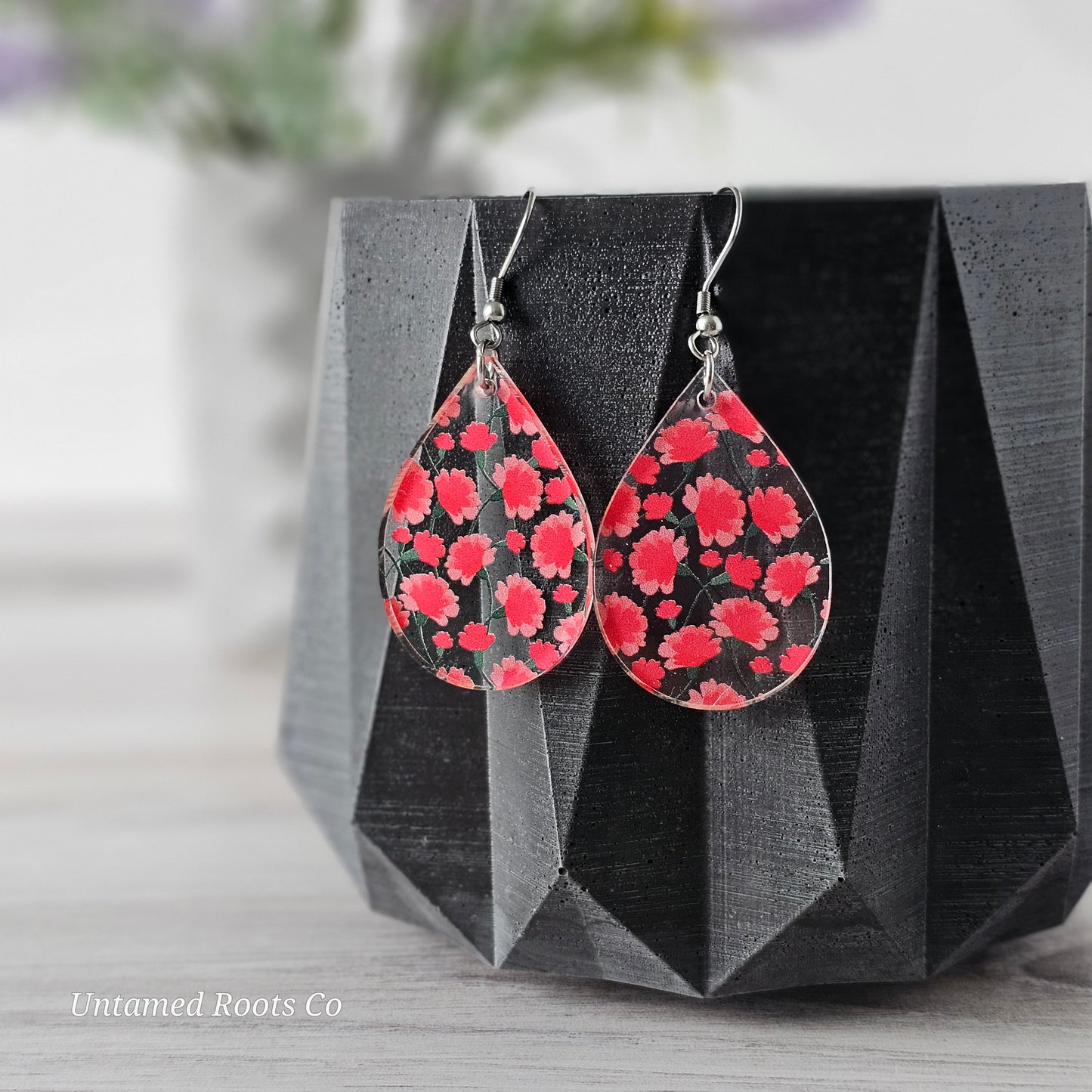 Carnation Print Earrings (8 styles)