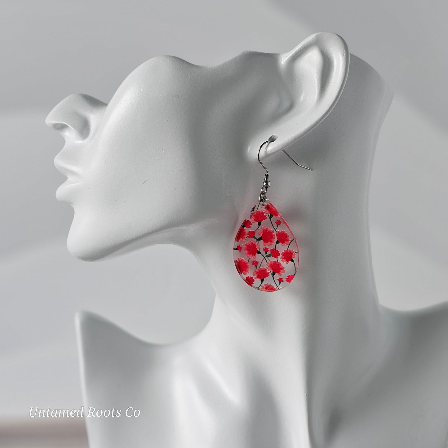 Carnation Print Earrings (8 styles)