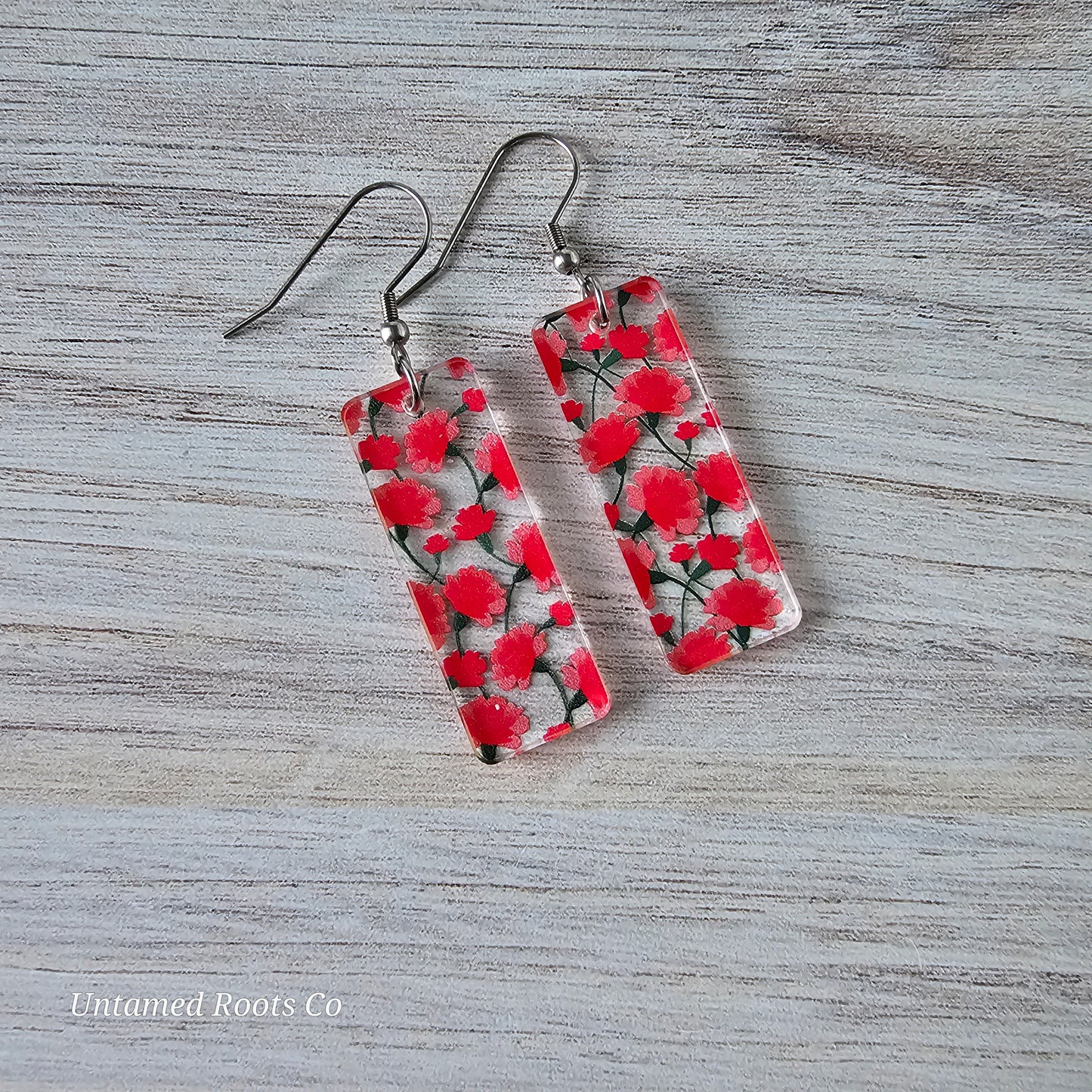 Carnation Print Earrings (8 styles)