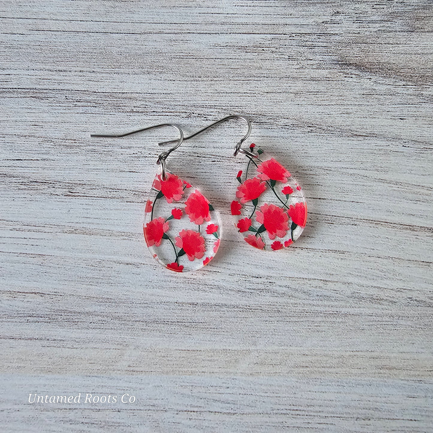 Carnation Print Earrings (8 styles)