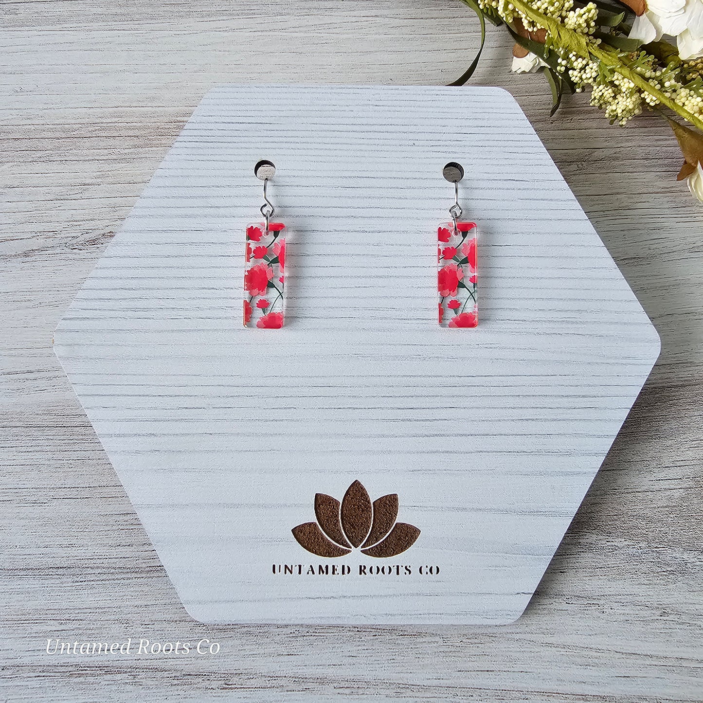 Carnation Print Earrings (8 styles)