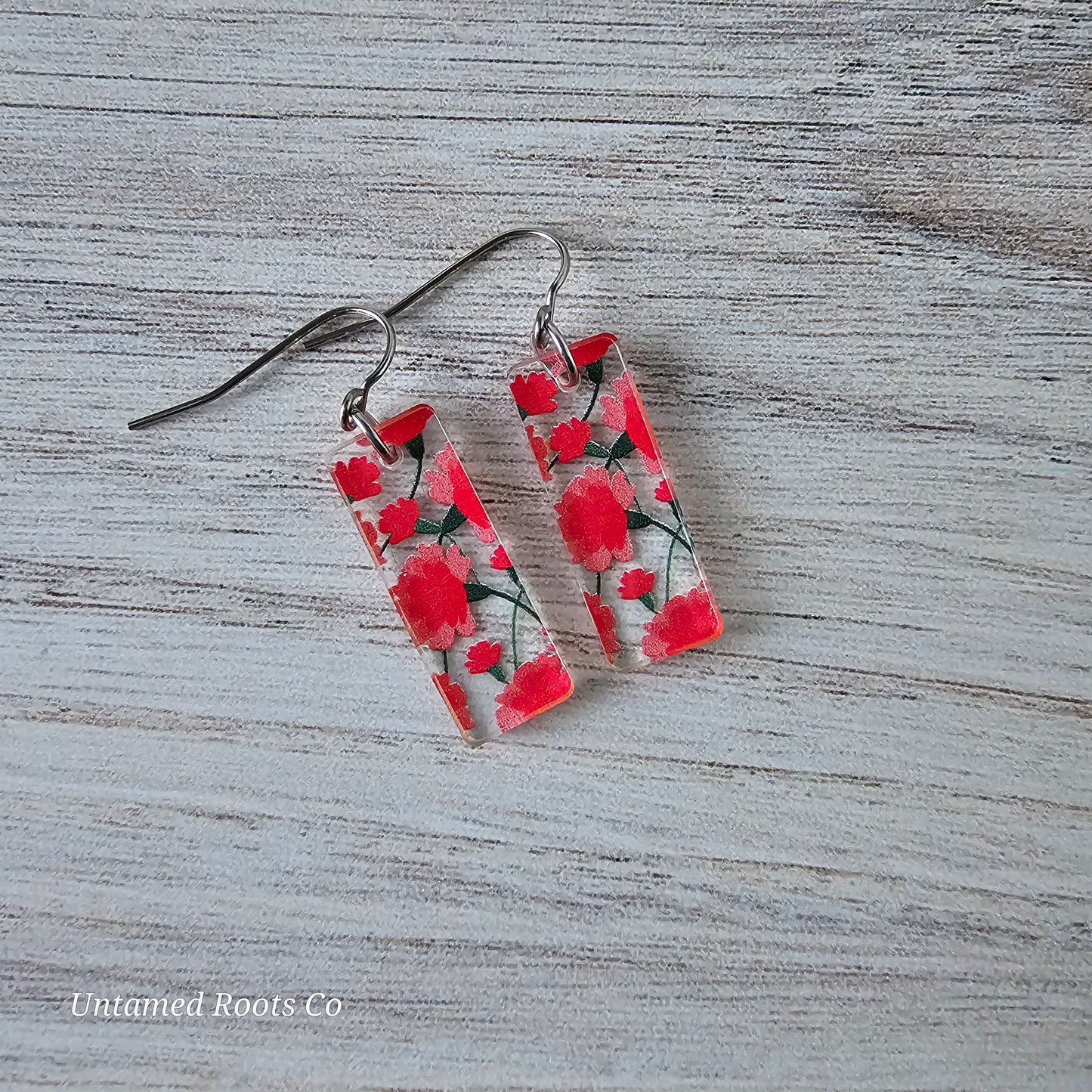 Carnation Print Earrings (8 styles)