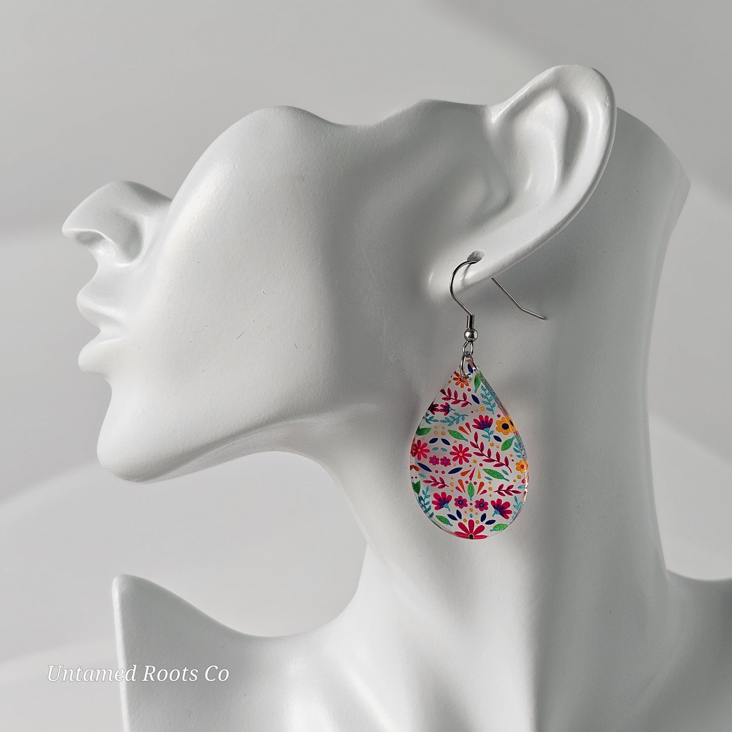 Bright Folky Floral Earrings (8 styles)