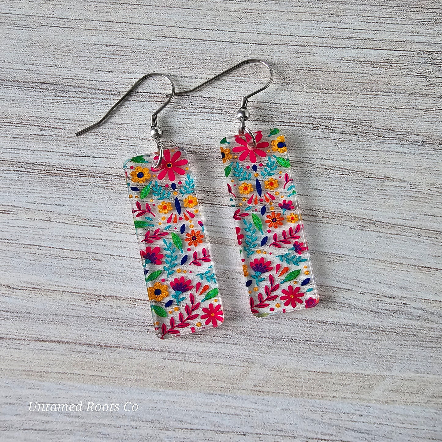 Bright Folky Floral Earrings (8 styles)