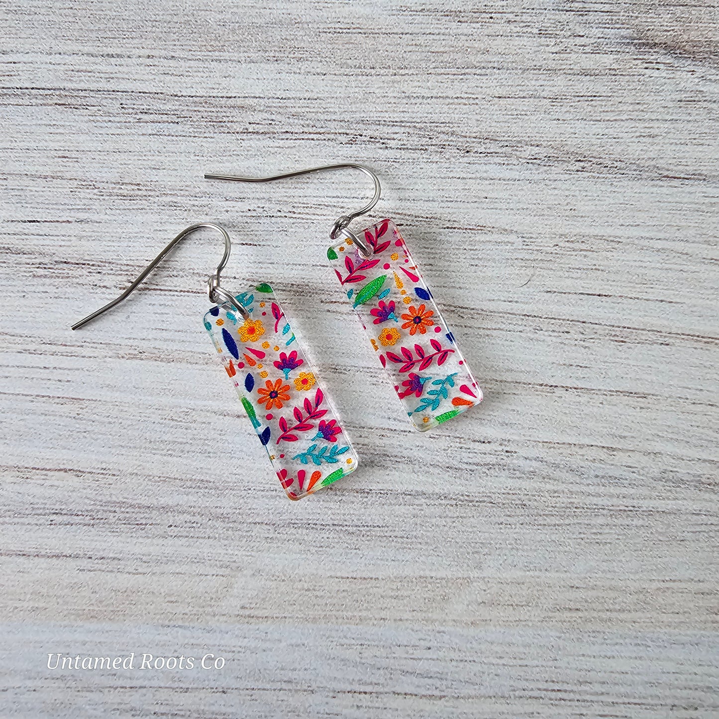 Bright Folky Floral Earrings (8 styles)