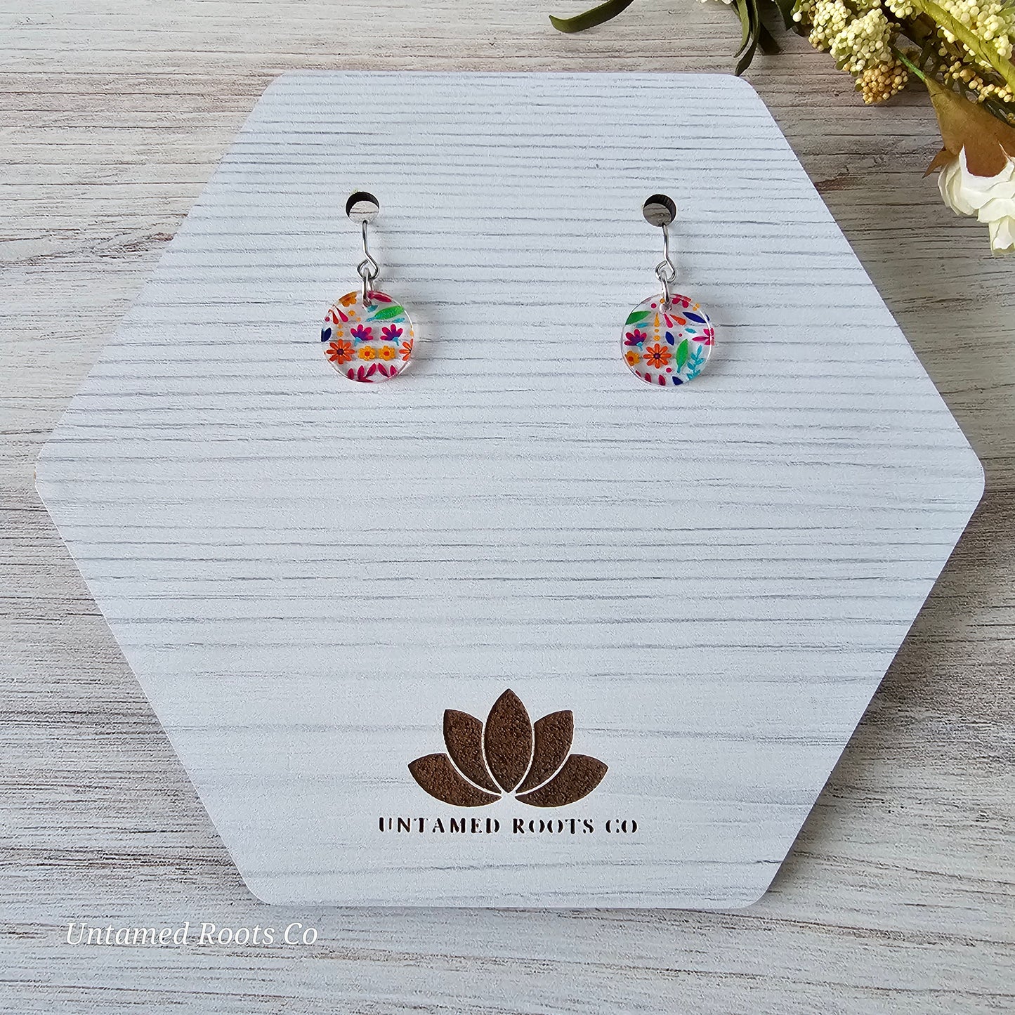 Bright Folky Floral Earrings (8 styles)