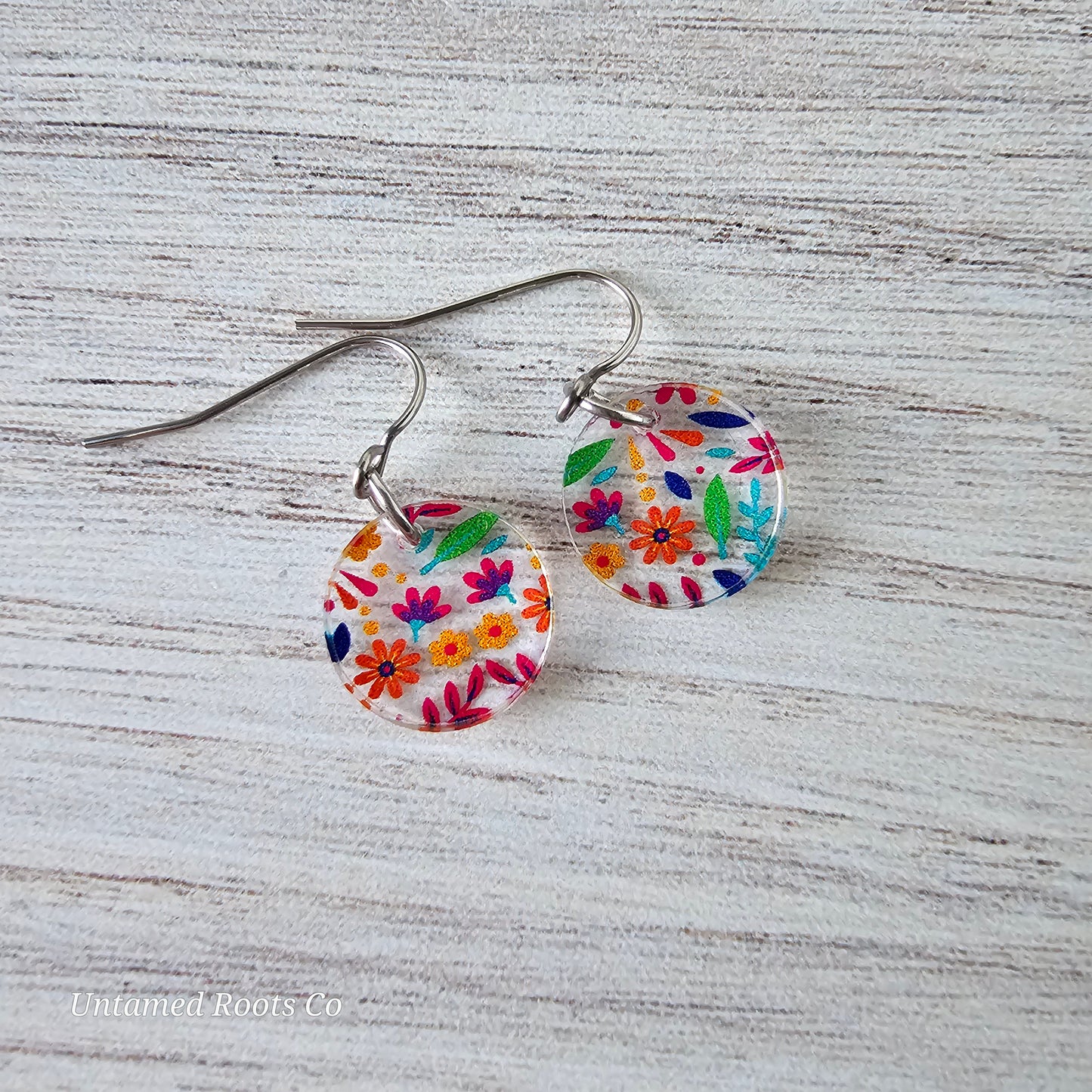 Bright Folky Floral Earrings (8 styles)