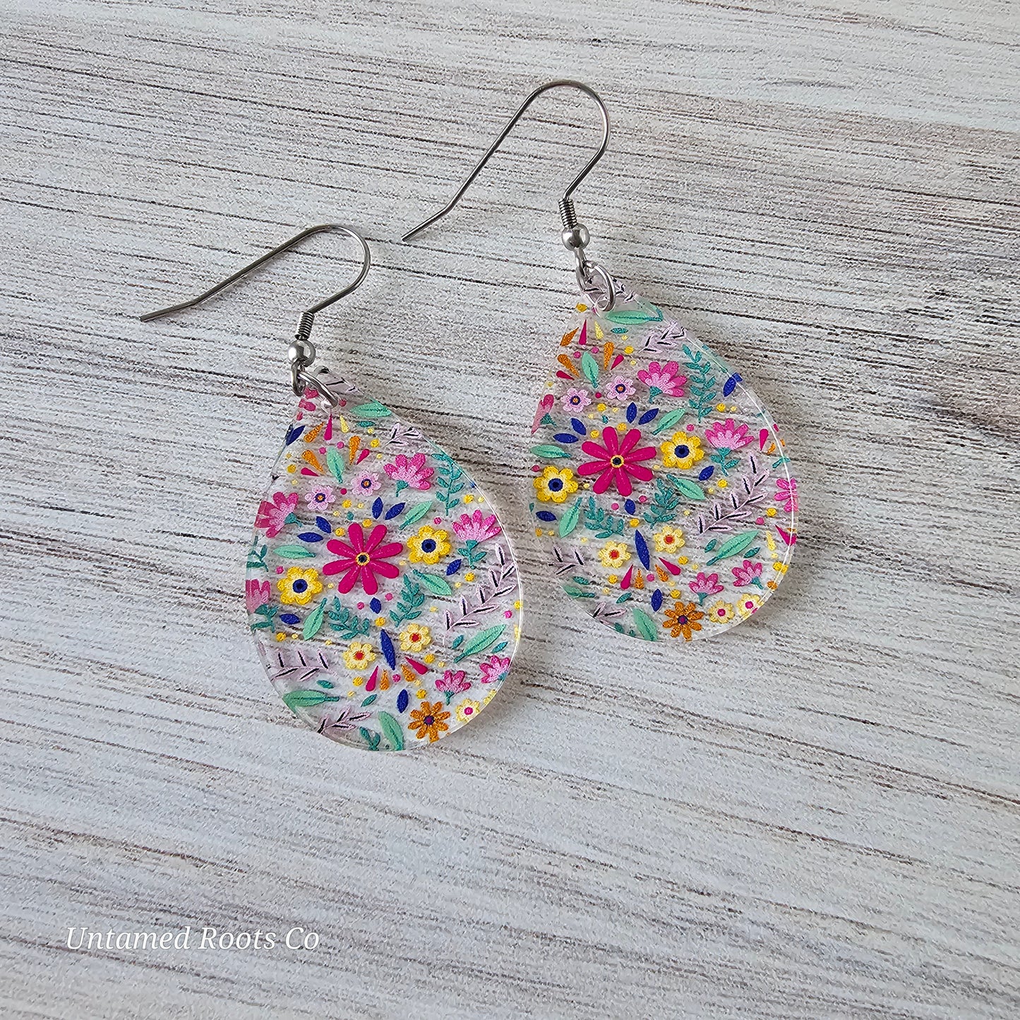 Soft Folky Floral Earrings (8 styles)