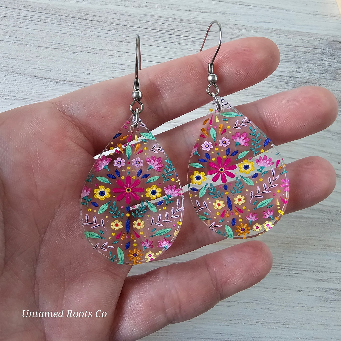 Soft Folky Floral Earrings (8 styles)