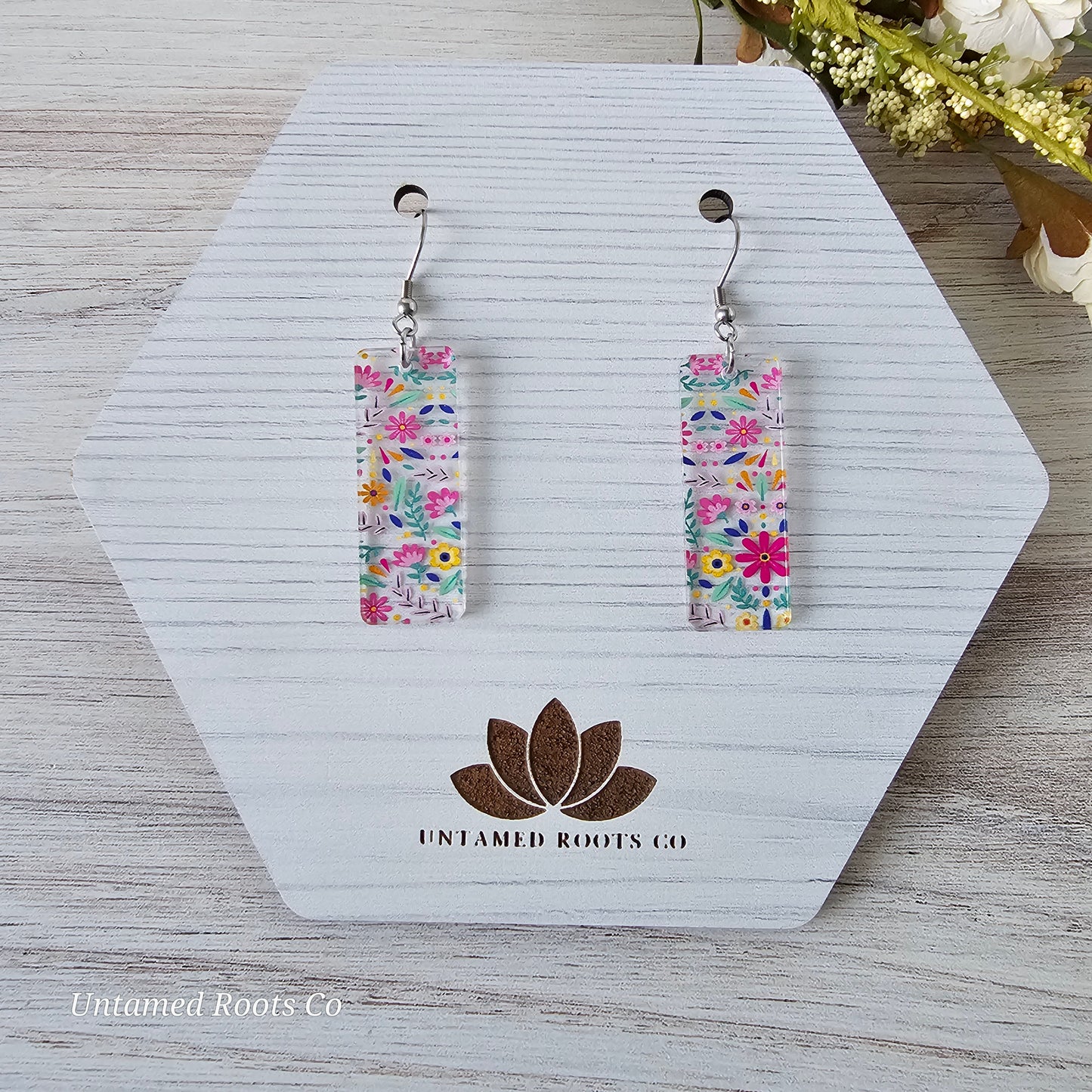 Soft Folky Floral Earrings (8 styles)