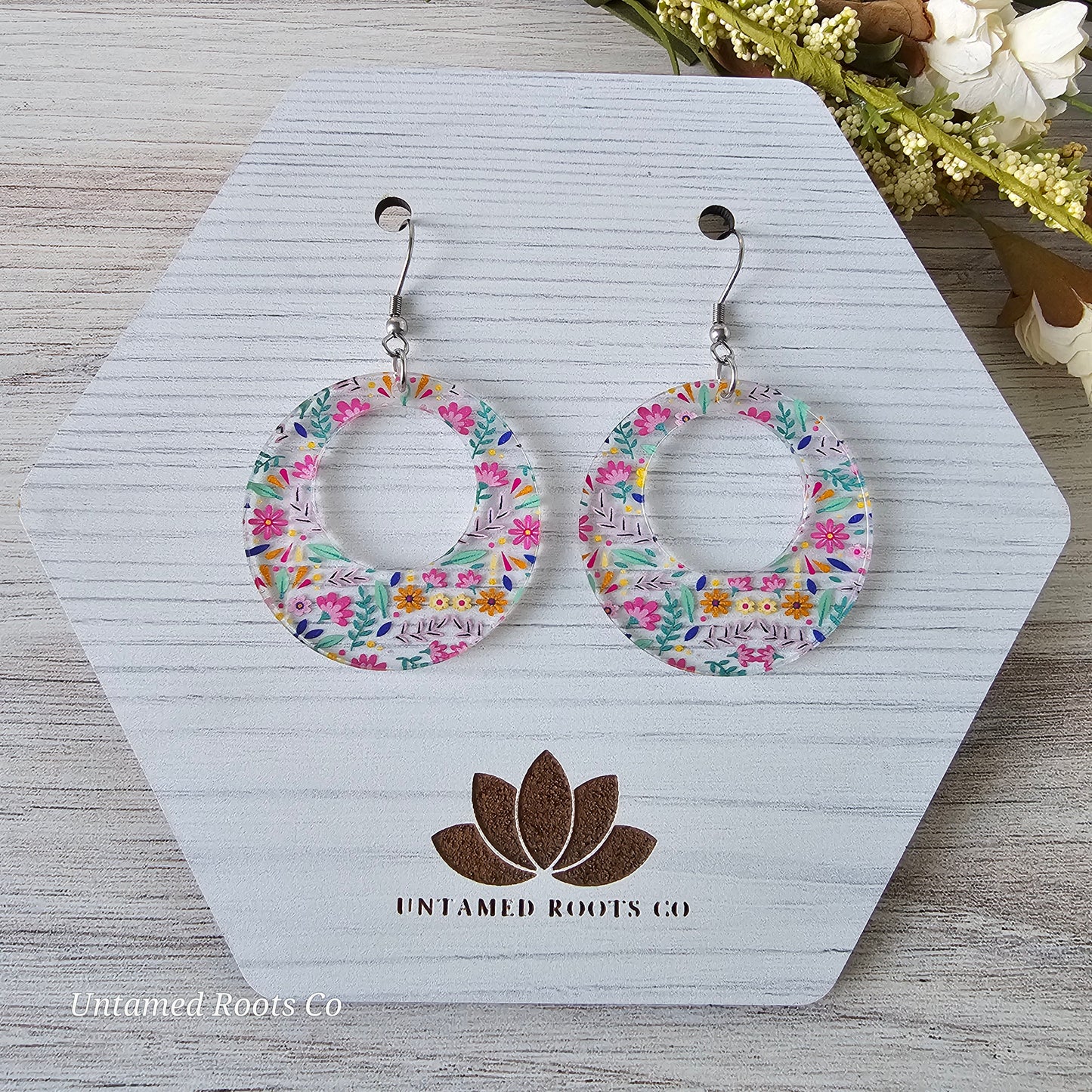 Soft Folky Floral Earrings (8 styles)