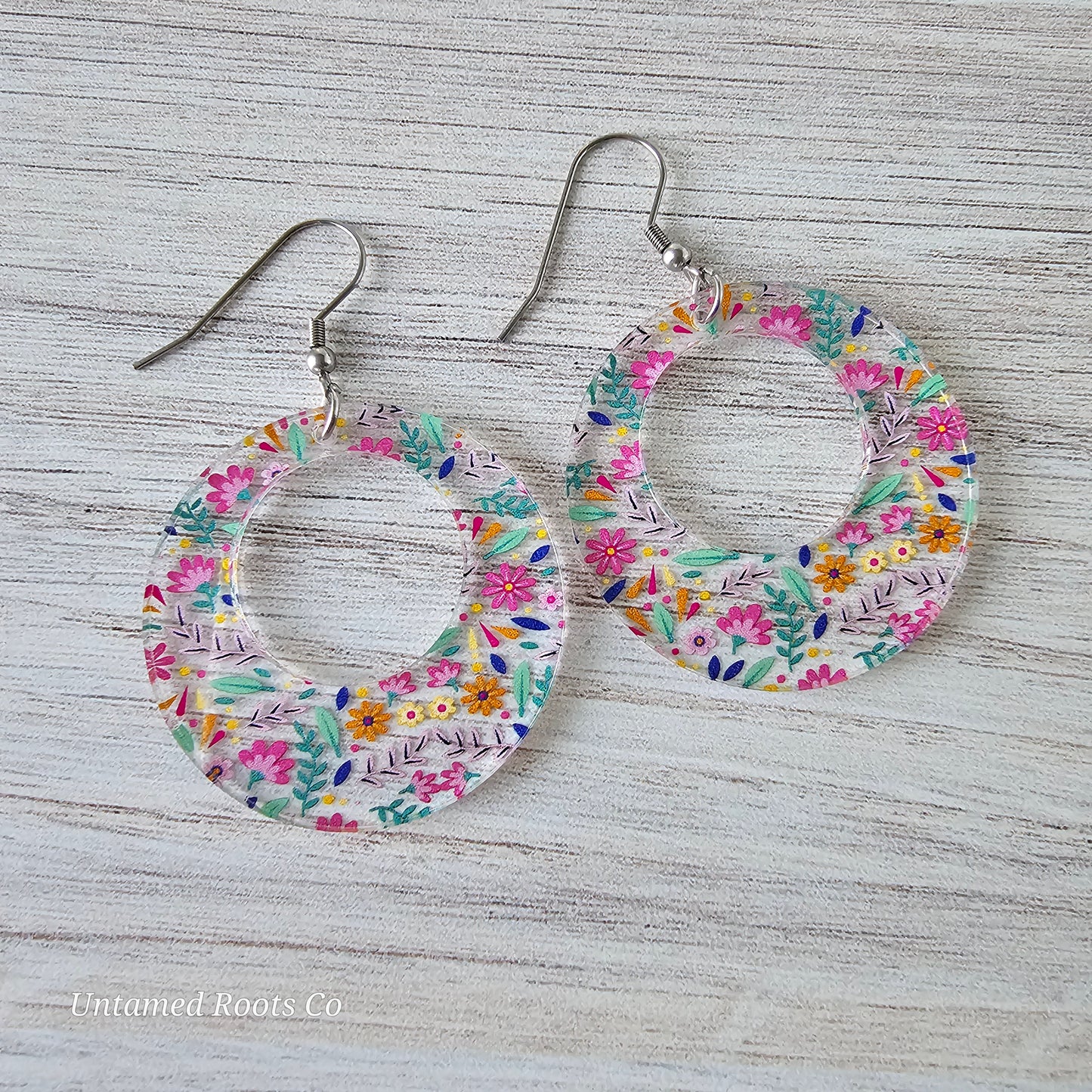 Soft Folky Floral Earrings (8 styles)