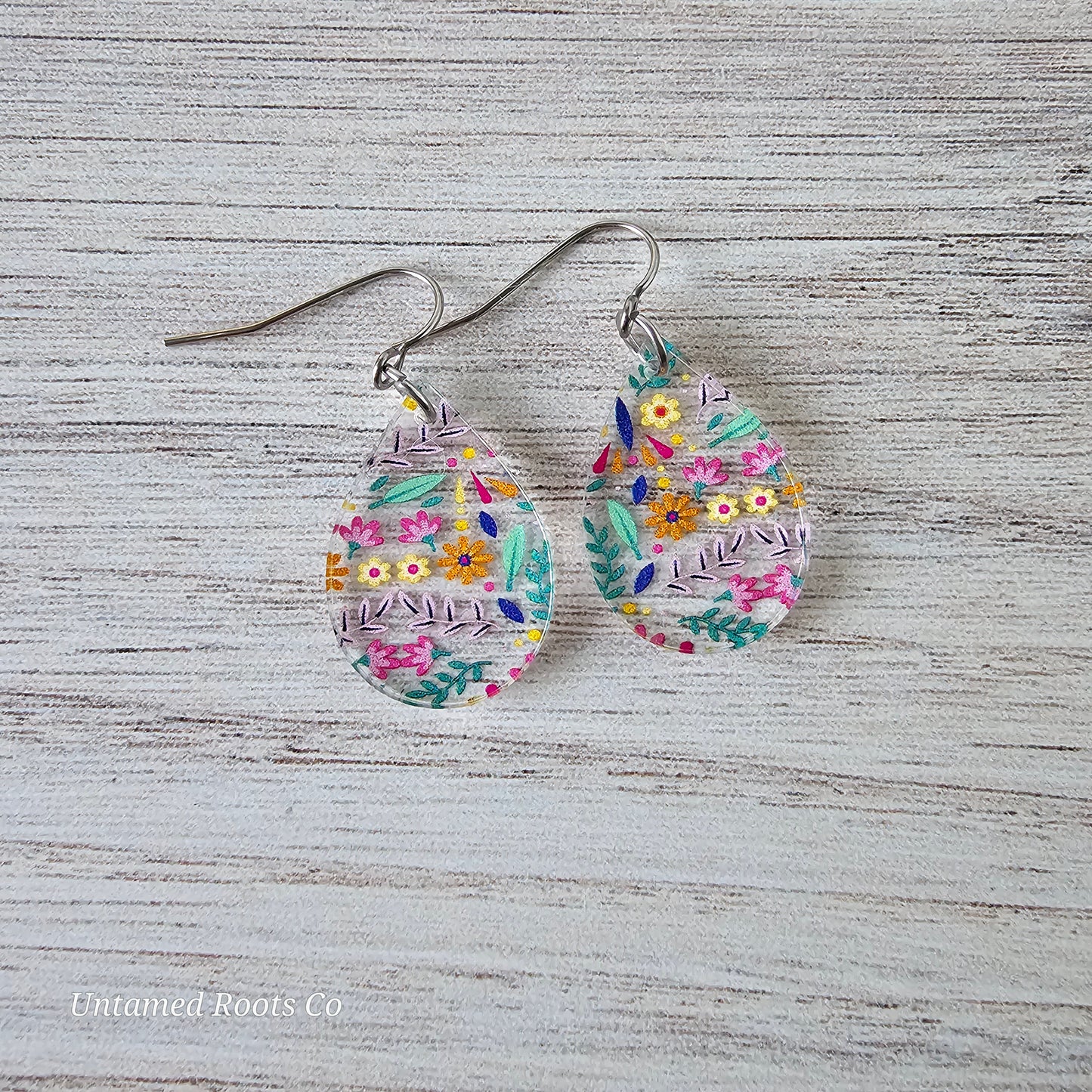 Soft Folky Floral Earrings (8 styles)