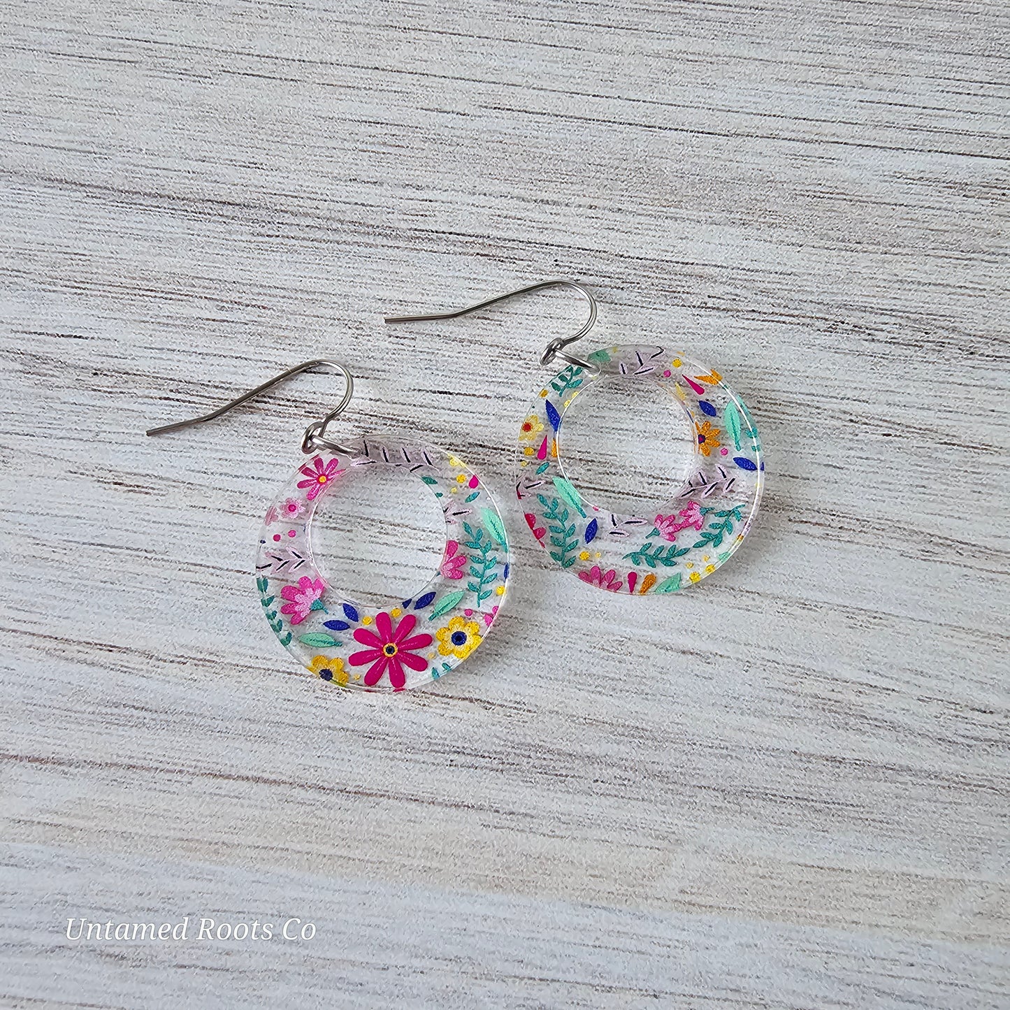 Soft Folky Floral Earrings (8 styles)