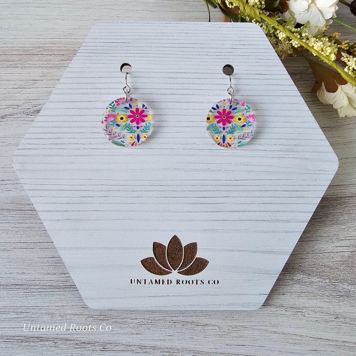 Soft Folky Floral Earrings (8 styles)