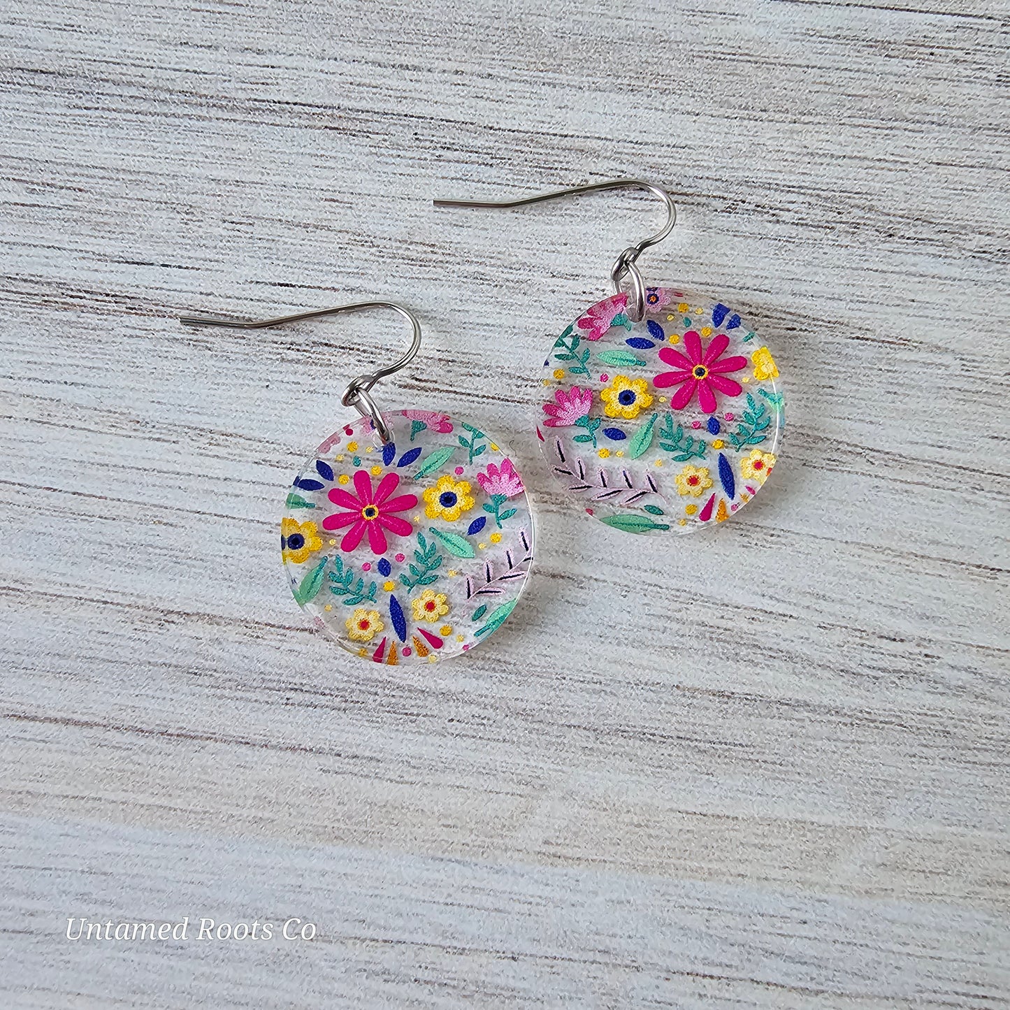 Soft Folky Floral Earrings (8 styles)