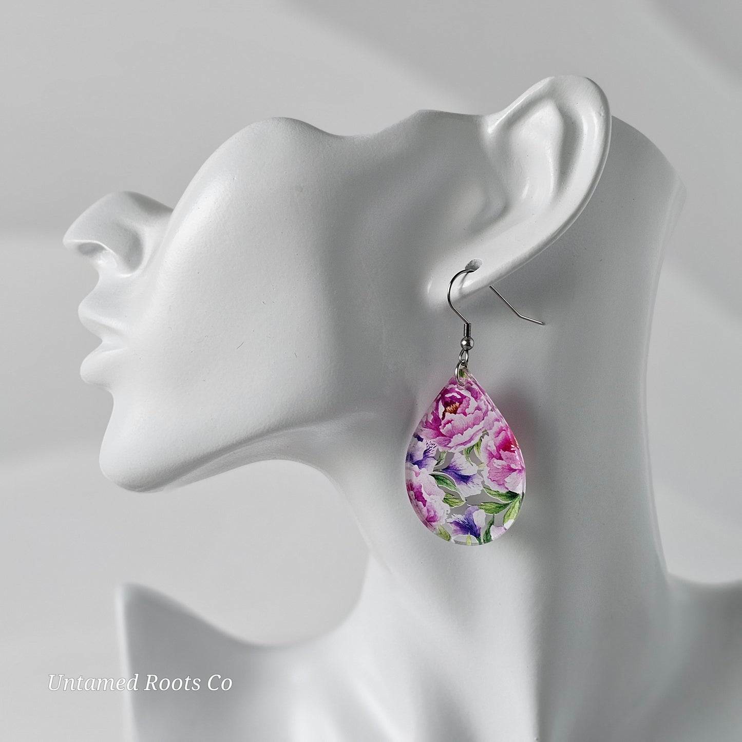 Peony Print Earrings (8 styles)