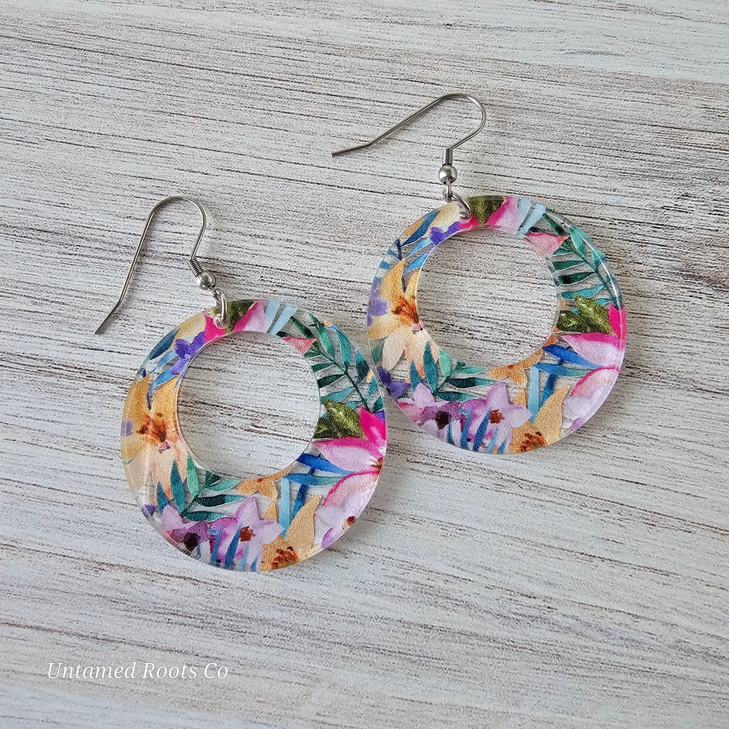 Tropical Spring Floral Earrings (8 styles)