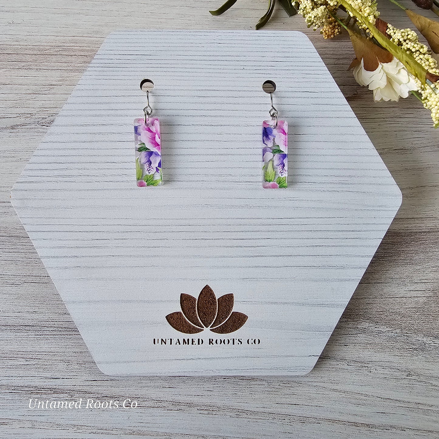 Peony Print Earrings (8 styles)