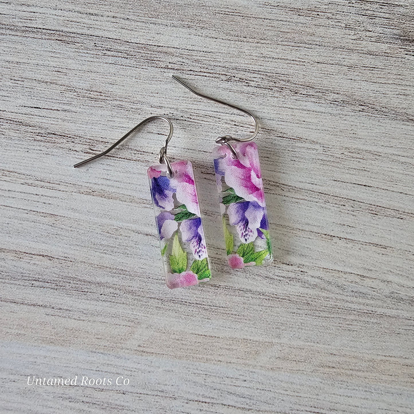 Peony Print Earrings (8 styles)