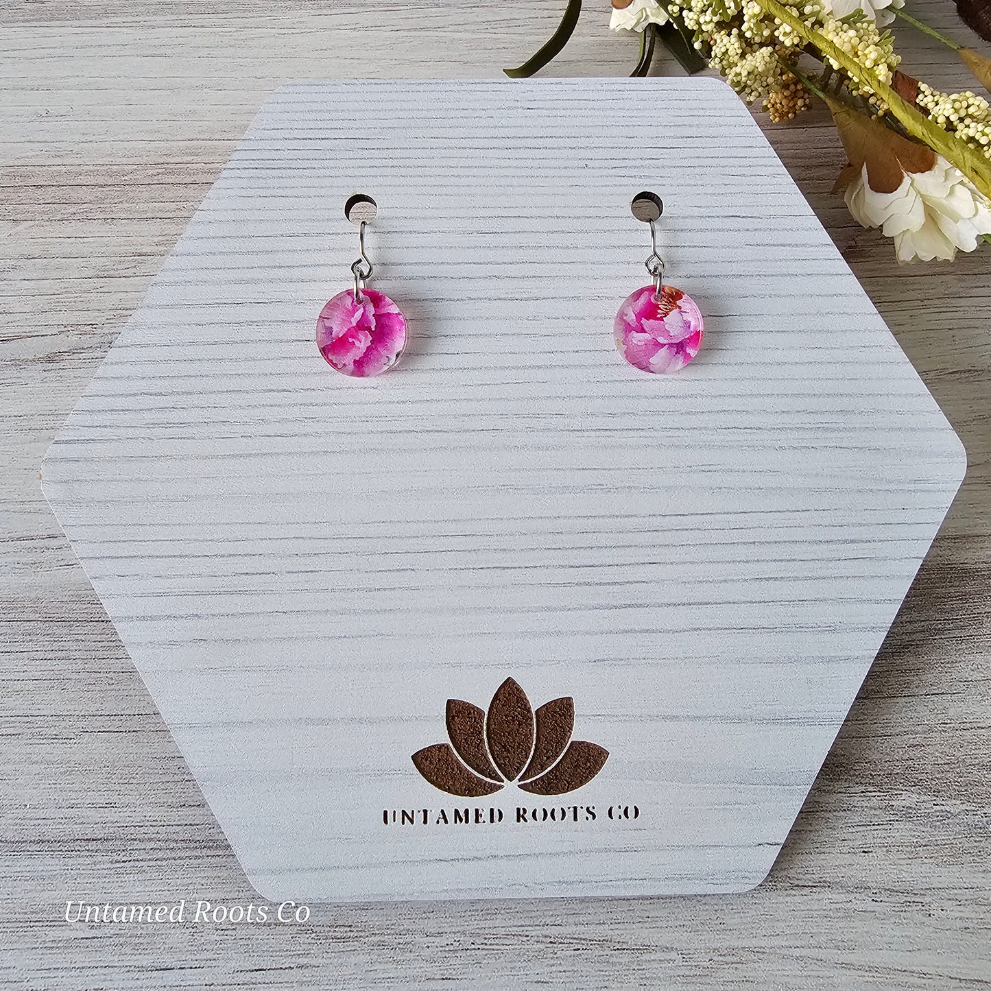 Peony Print Earrings (8 styles)