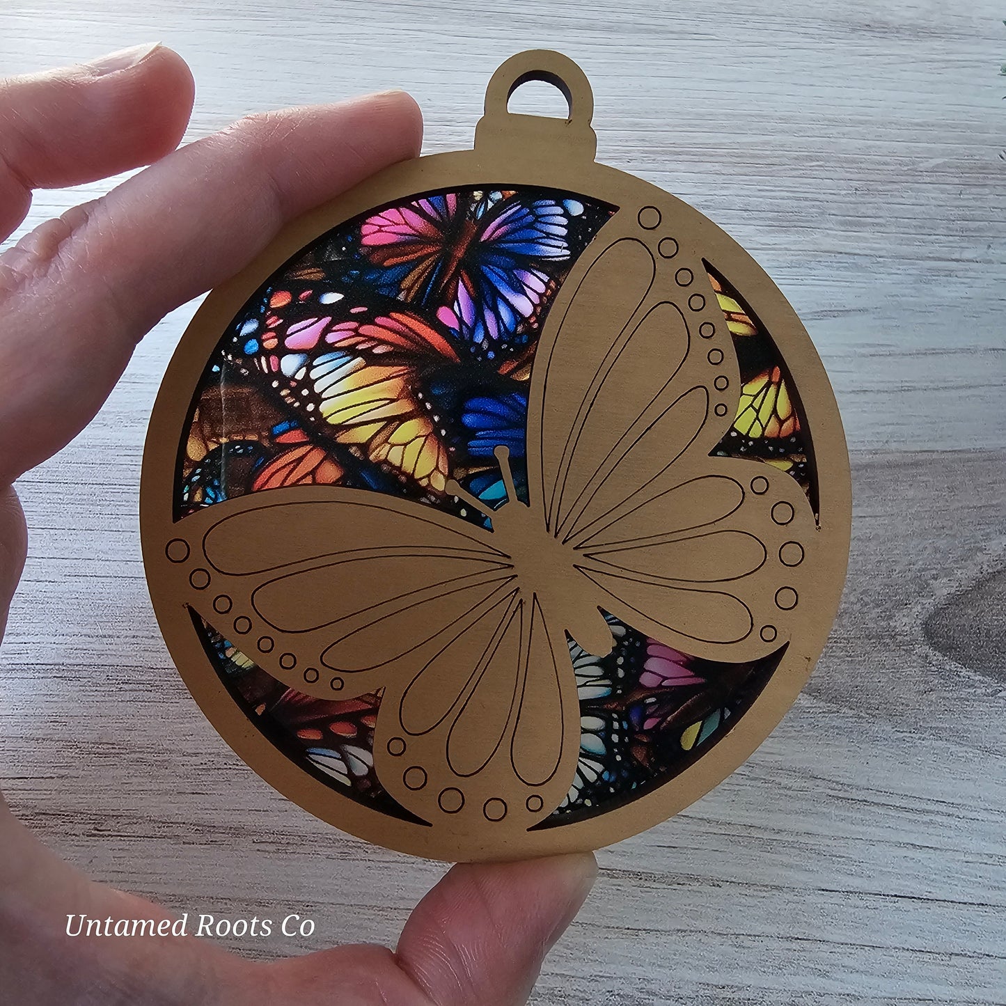 Butterfly Suncatcher Ornament - Translucent Butterflies