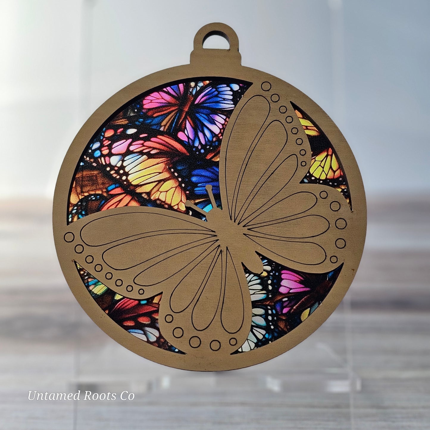 Butterfly Suncatcher Ornament - Translucent Butterflies