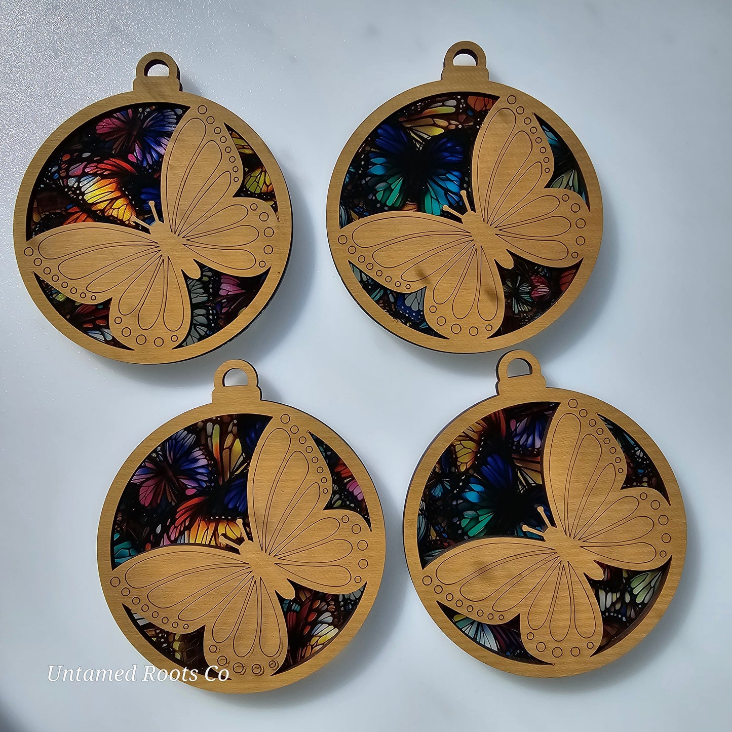 Butterfly Suncatcher Ornament - Translucent Butterflies