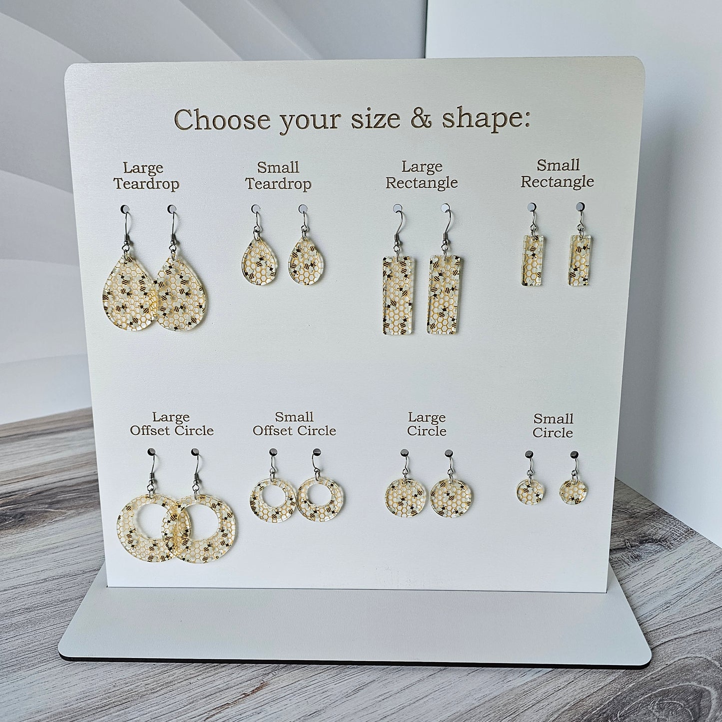 Bee Print Earrings (8 styles)