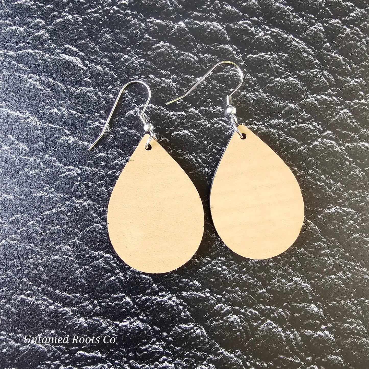 Wooden Space Shuttle Earrings