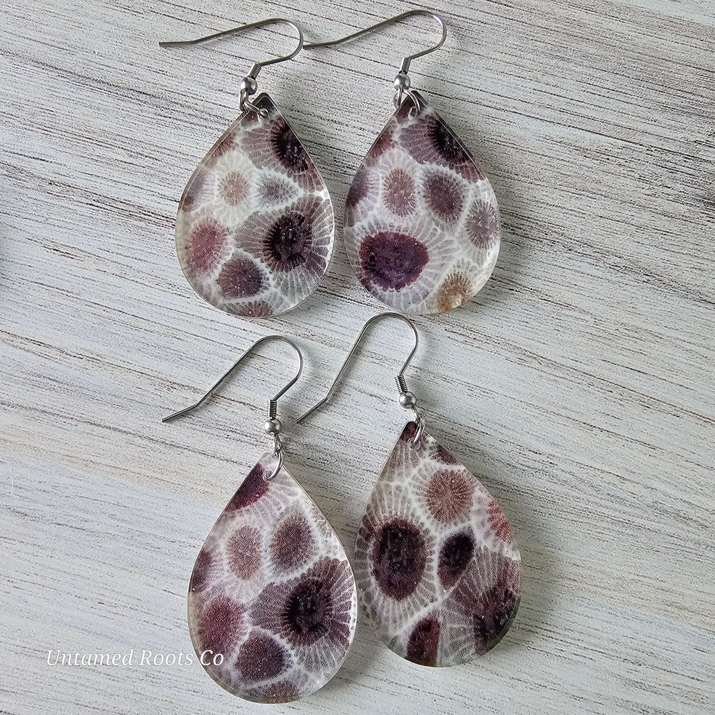 Petoskey Print Earrings (2 Styles)