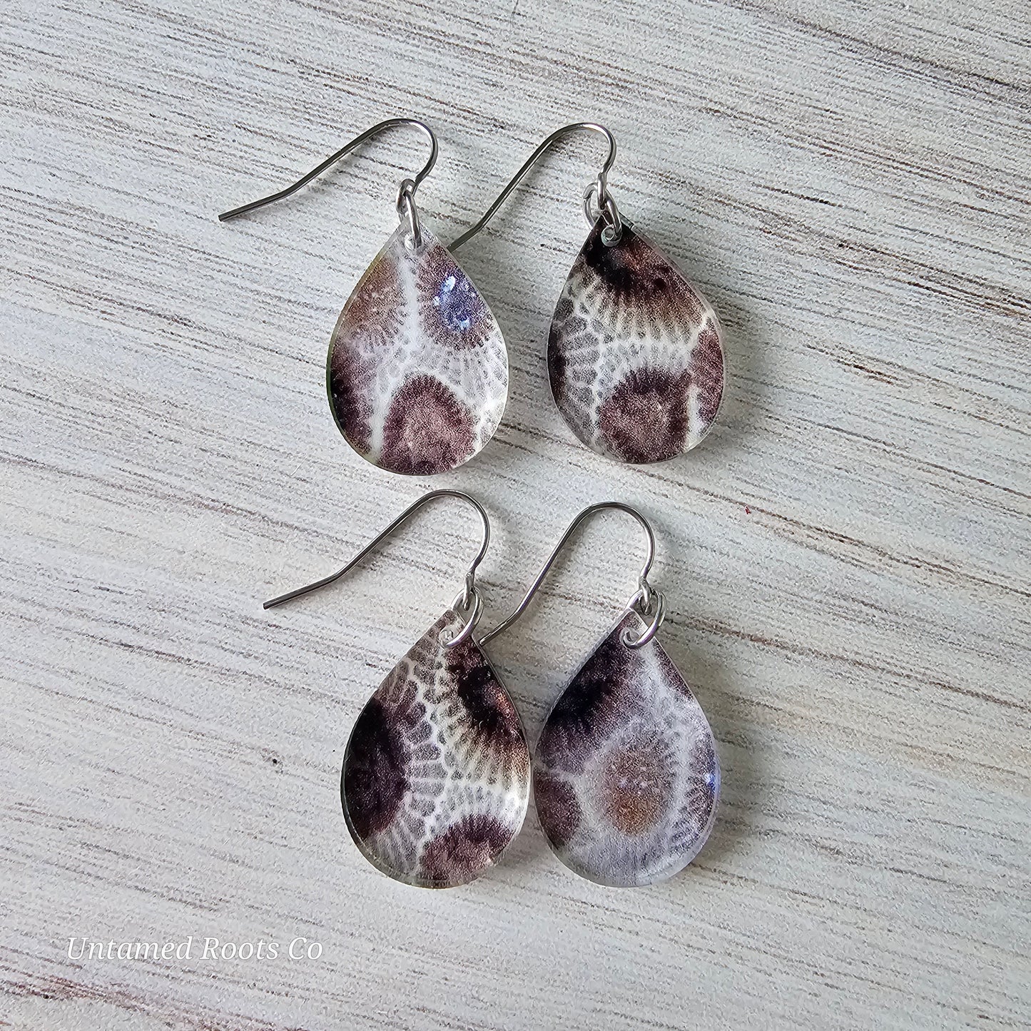 Petoskey Print Earrings (2 Styles)