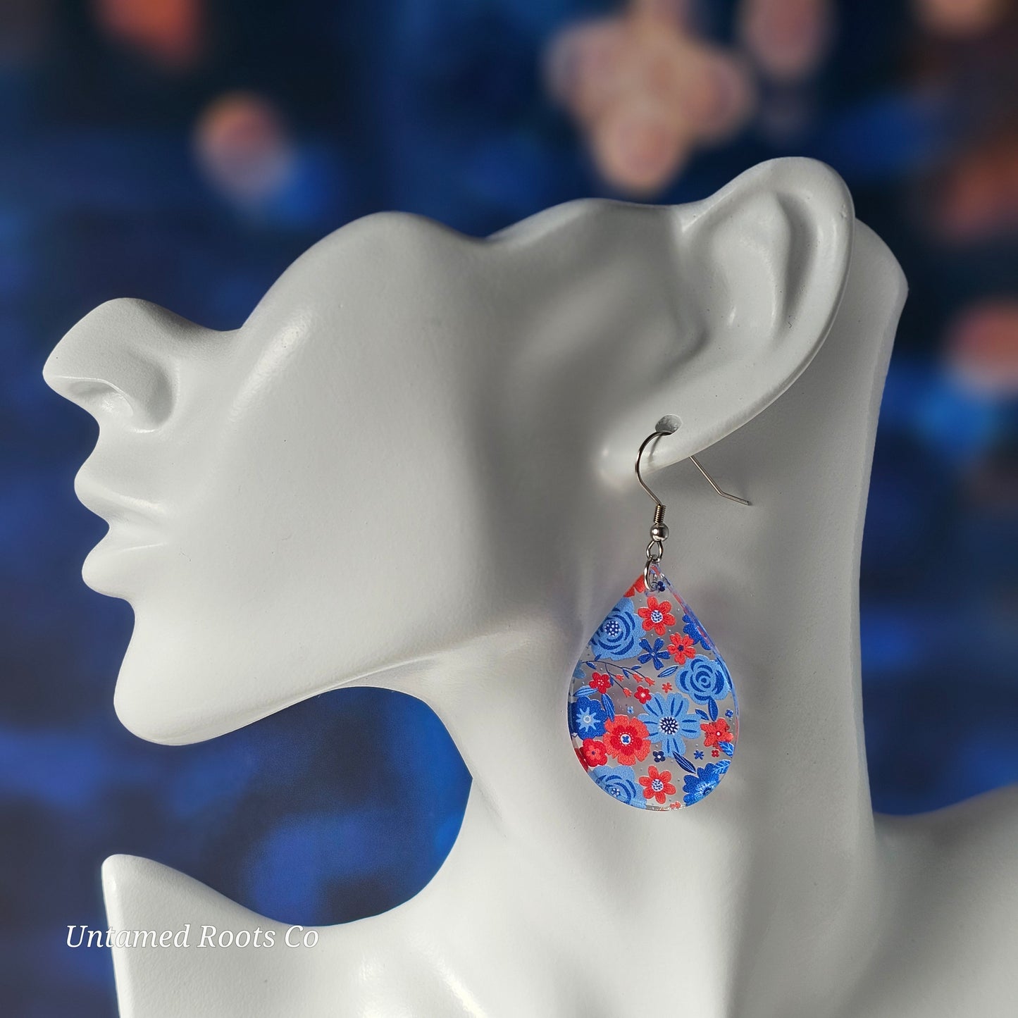 Patriotic Floral Earrings (8 styles)