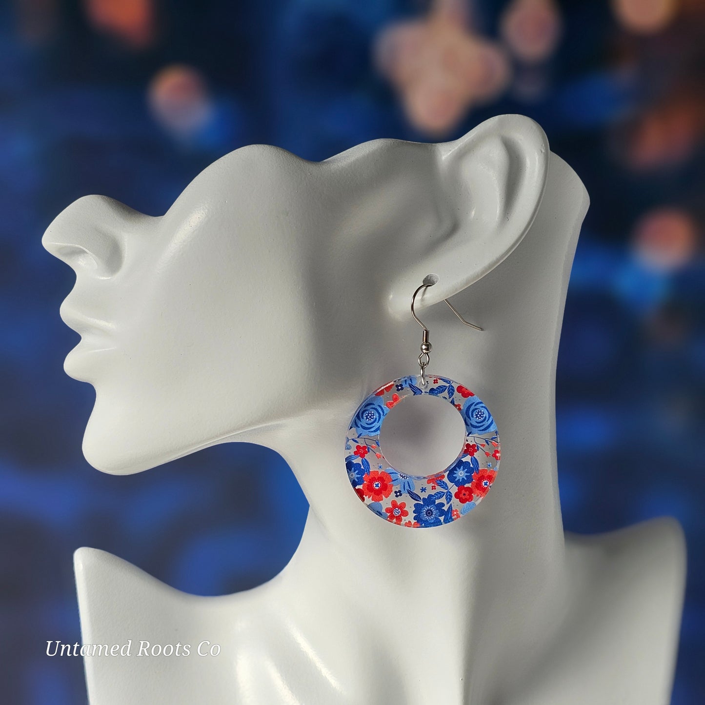 Patriotic Floral Earrings (8 styles)