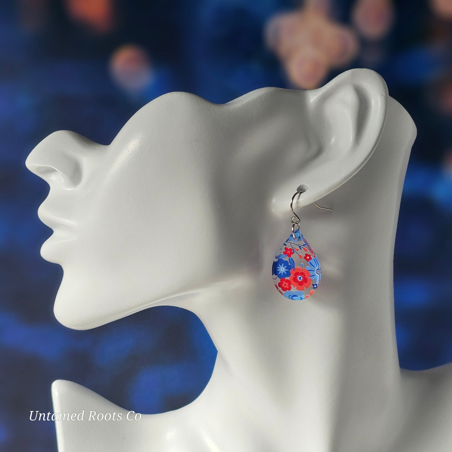 Patriotic Floral Earrings (8 styles)