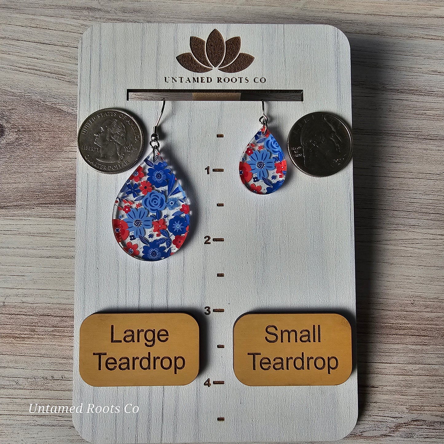 Patriotic Floral Earrings (8 styles)